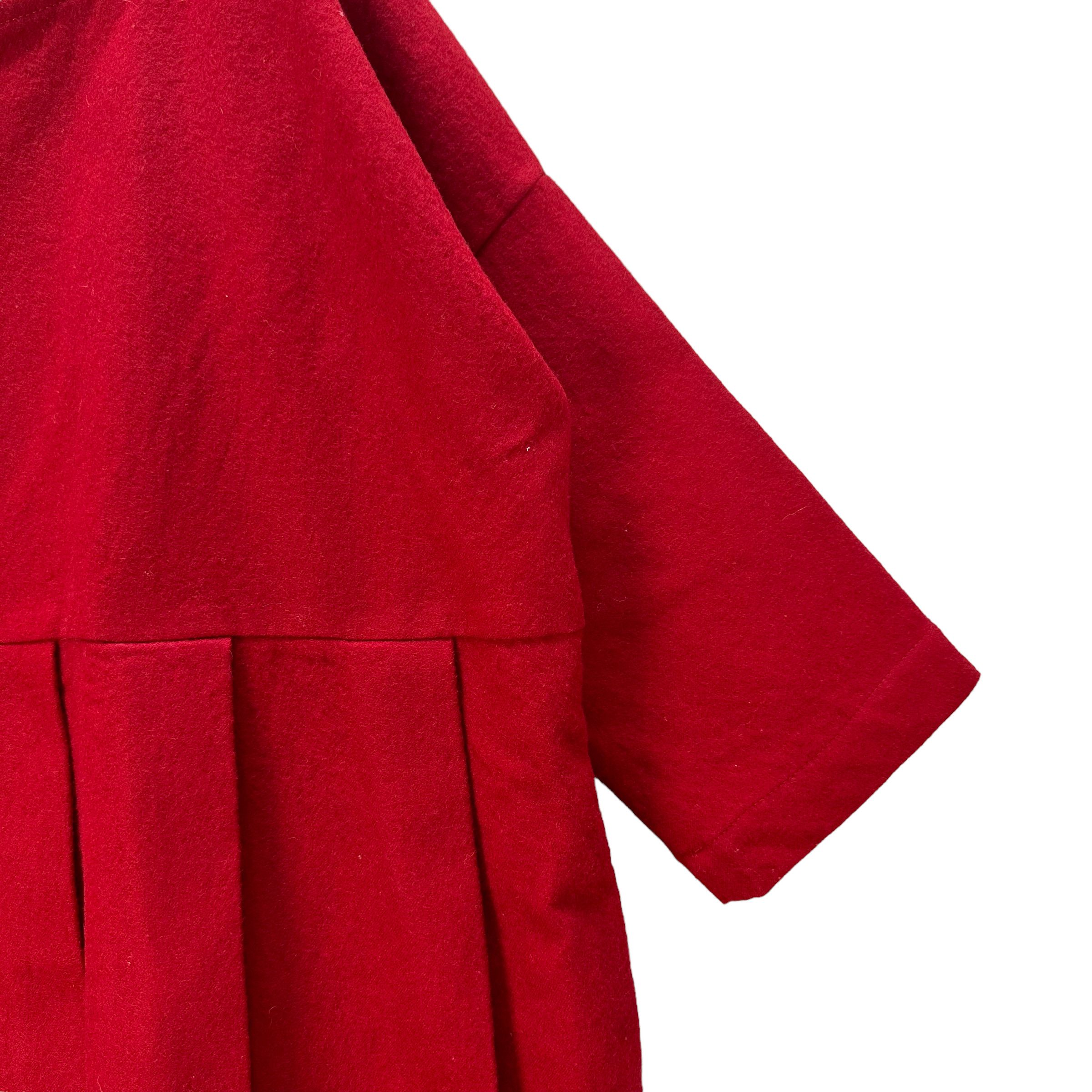 Japanese Brand VERITECOEUR RED BLOUSE #8279-221 Size ONE SIZE - 5 Thumbnail