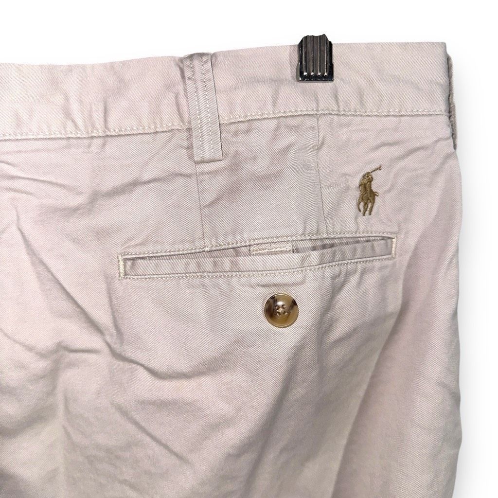 Polo Ralph Lauren Polo Ralph Lauren Tan Classic-Fit Twill Chino Pants 36/30 Size US 36 / EU 52 - 11 Thumbnail