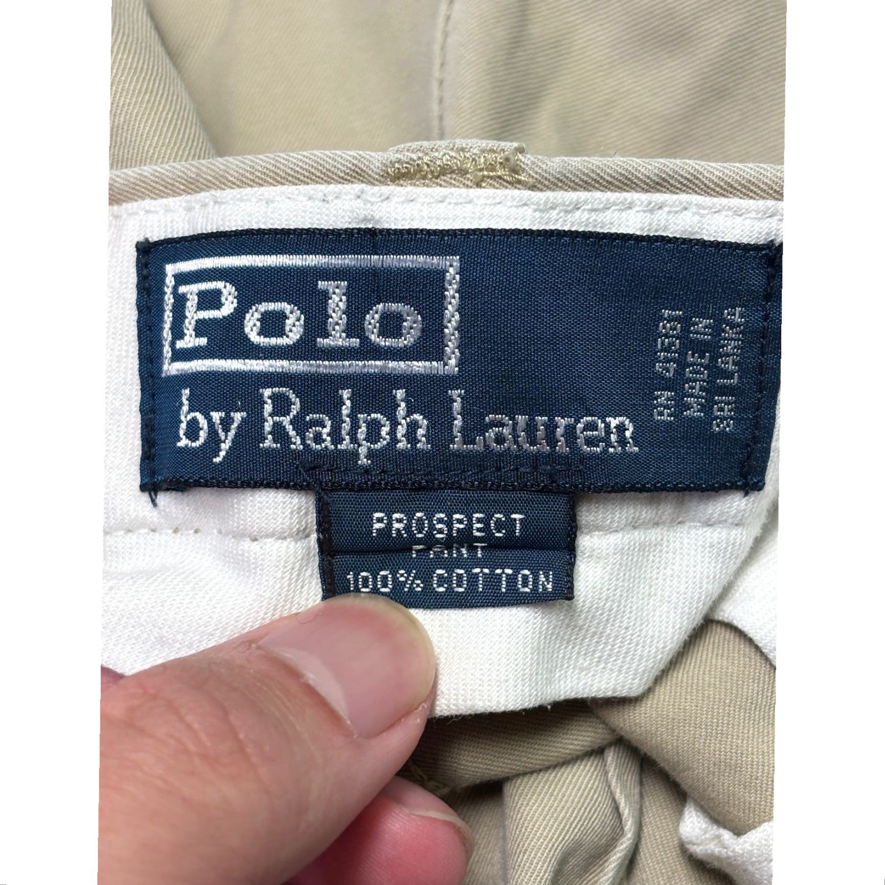 Polo Ralph Lauren VINTAGE Polo Ralph Lauren Prospect Chino Pants Tan Cotton Men's 36x32 Straight Fit Size US M / EU 48-50 / 2 - 5 Thumbnail
