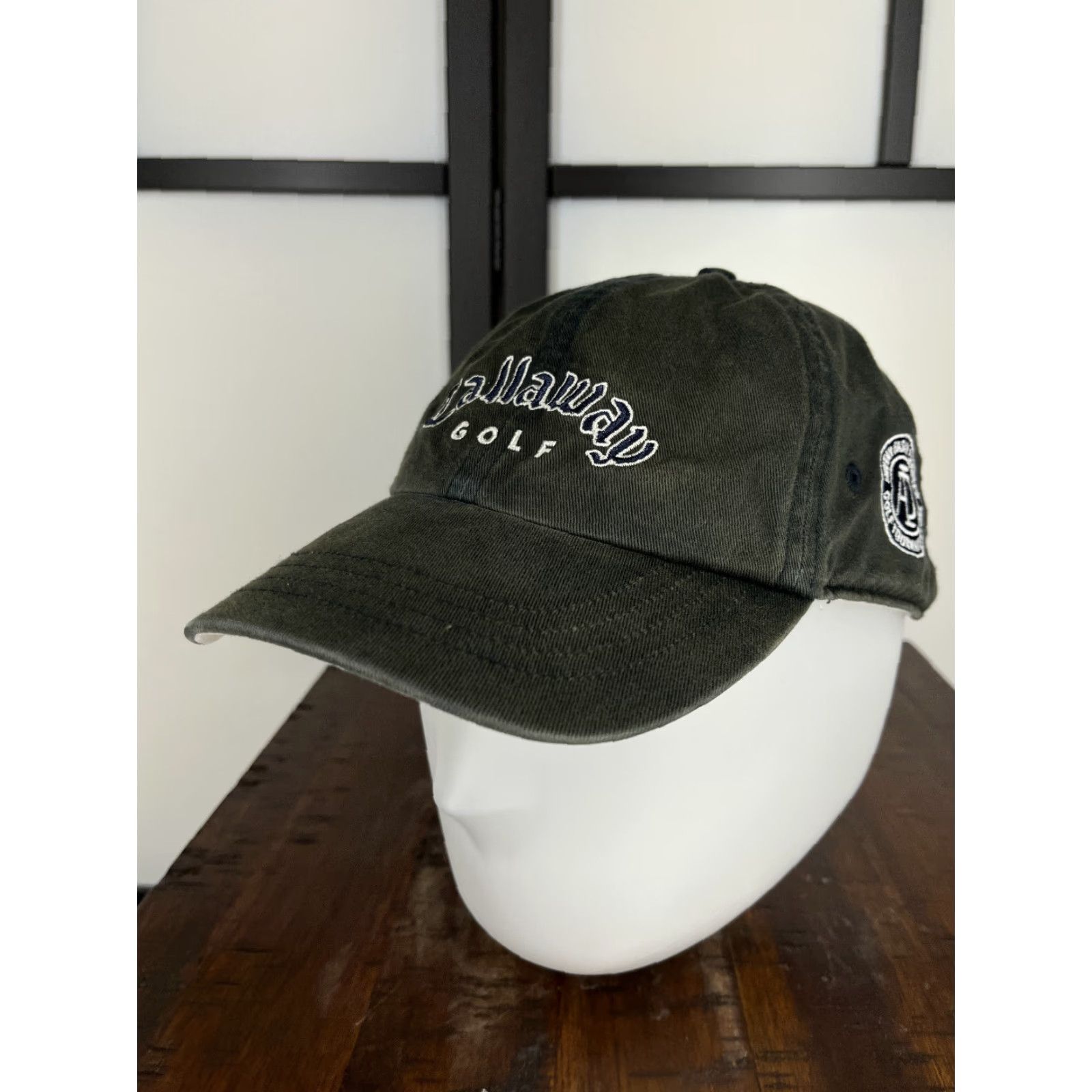 Callaway Callaway Hat Cap Adjustable OS Gray Cotton Knit Logo 2002 Uintah Basin Tournament Mens Cap Size ONE SIZE - 4 Thumbnail