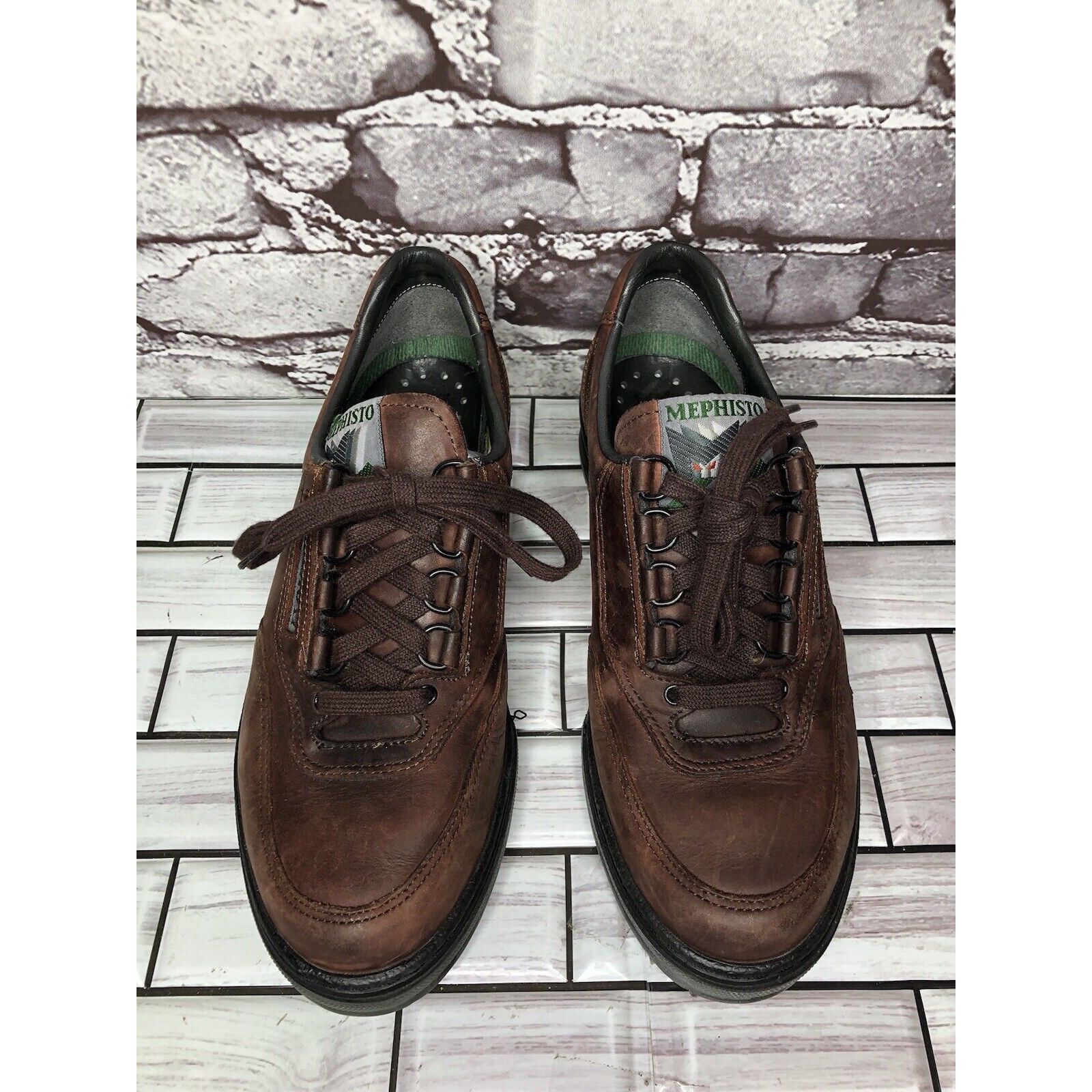Mephisto Mephisto Runoff Air-Jet System Brown Leather Sneaker Shoes W Size US 8 / IT 38 - 19 Thumbnail