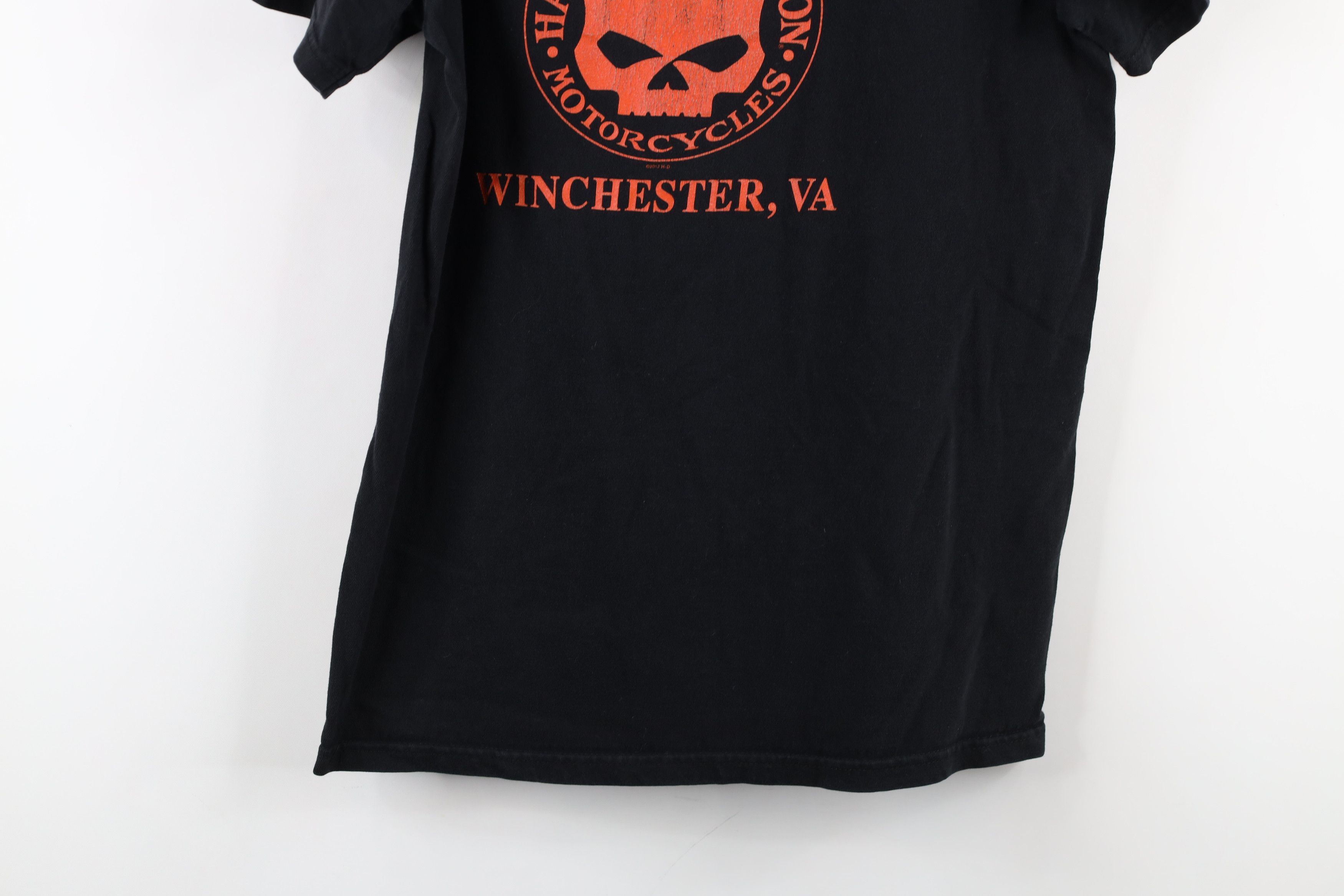 Harley Davidson × Vintage Vintage Y2K Harley Davidson Spell Out Skull Skeleton T-Shirt Size US M / EU 48-50 / 2 - 13 Thumbnail