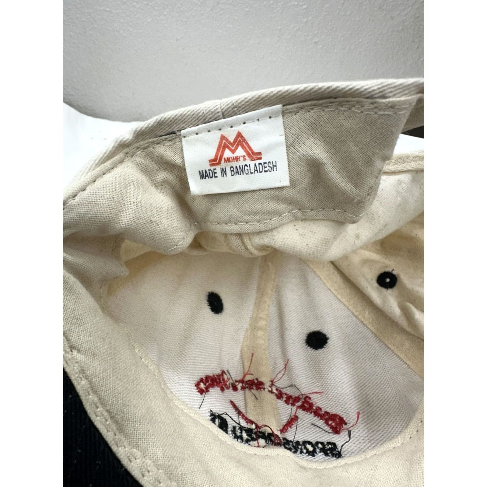 Budweiser Mohrs Snapback Budweiser Open The Drovers Bank Adjustable Cap Mens One Size Ivory Vintage No N/A Size ONE SIZE - 5 Thumbnail