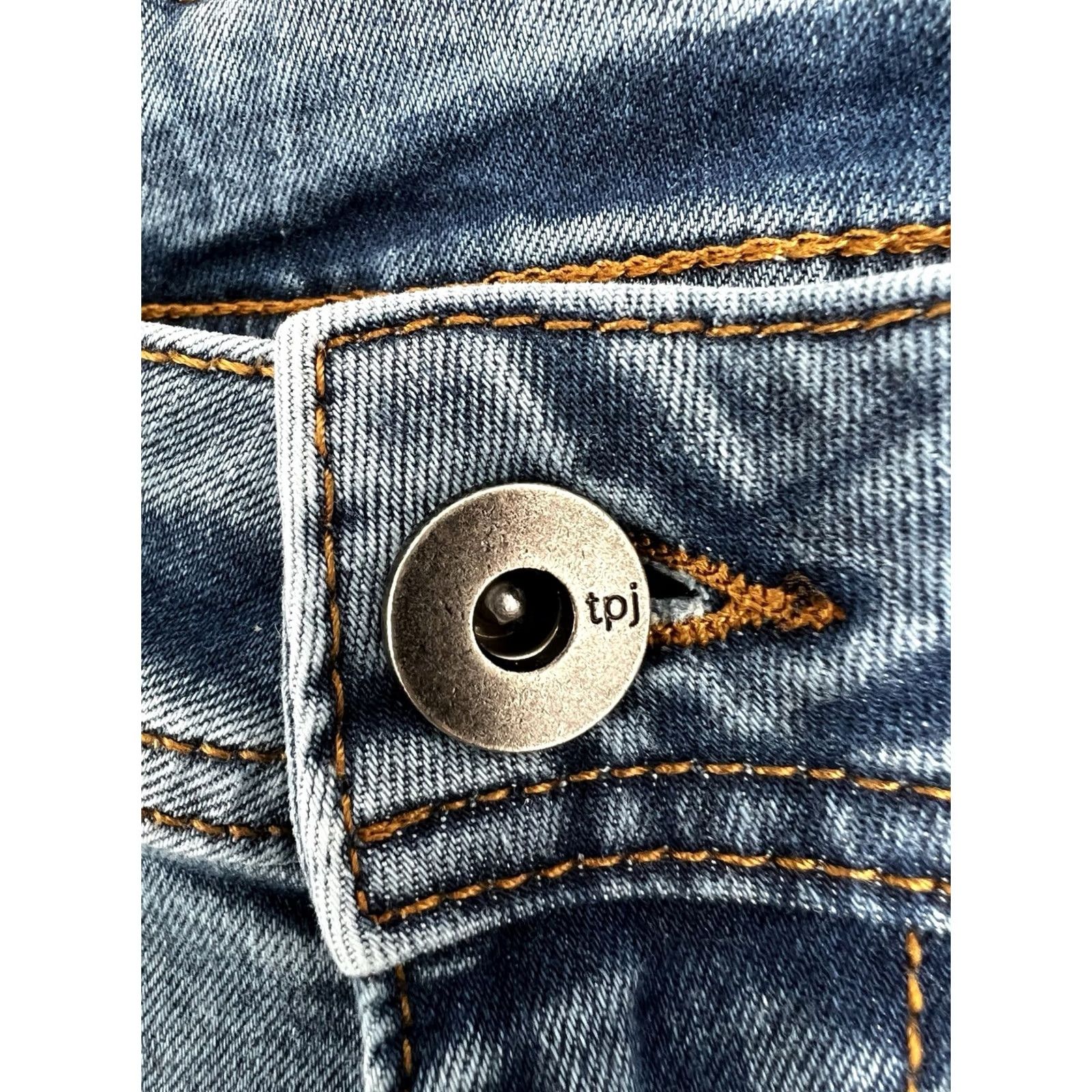 Denime The Perfect Jean NYC Jeans Mens 32x32 Blue Wash Athletic Fit Stretch Denim Shirt? Size US 32 / EU 48 - 5 Thumbnail