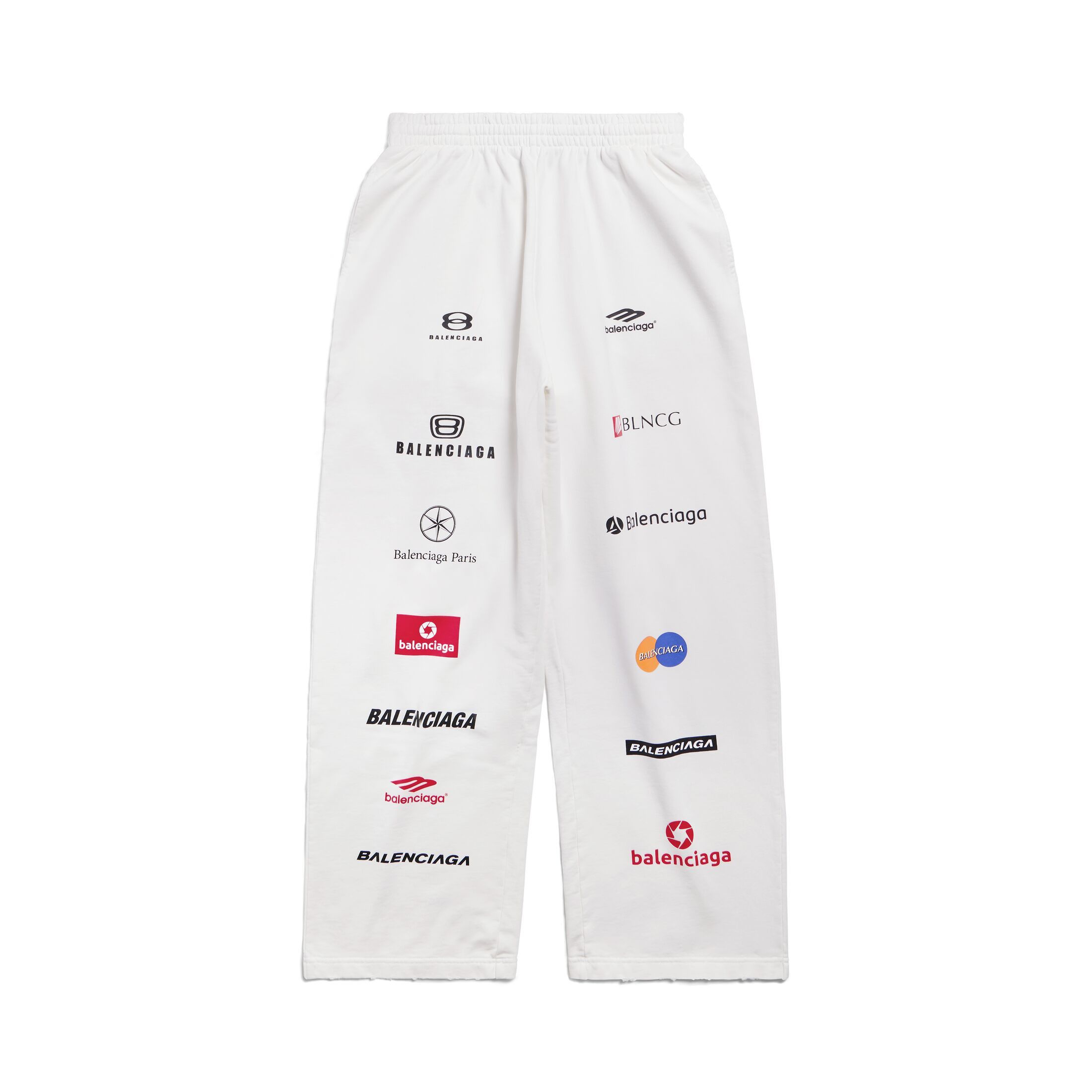 image of Balenciaga Pants Cargo Workwear Logo 767853Tpvf19000 in White, Men's (Size 36)