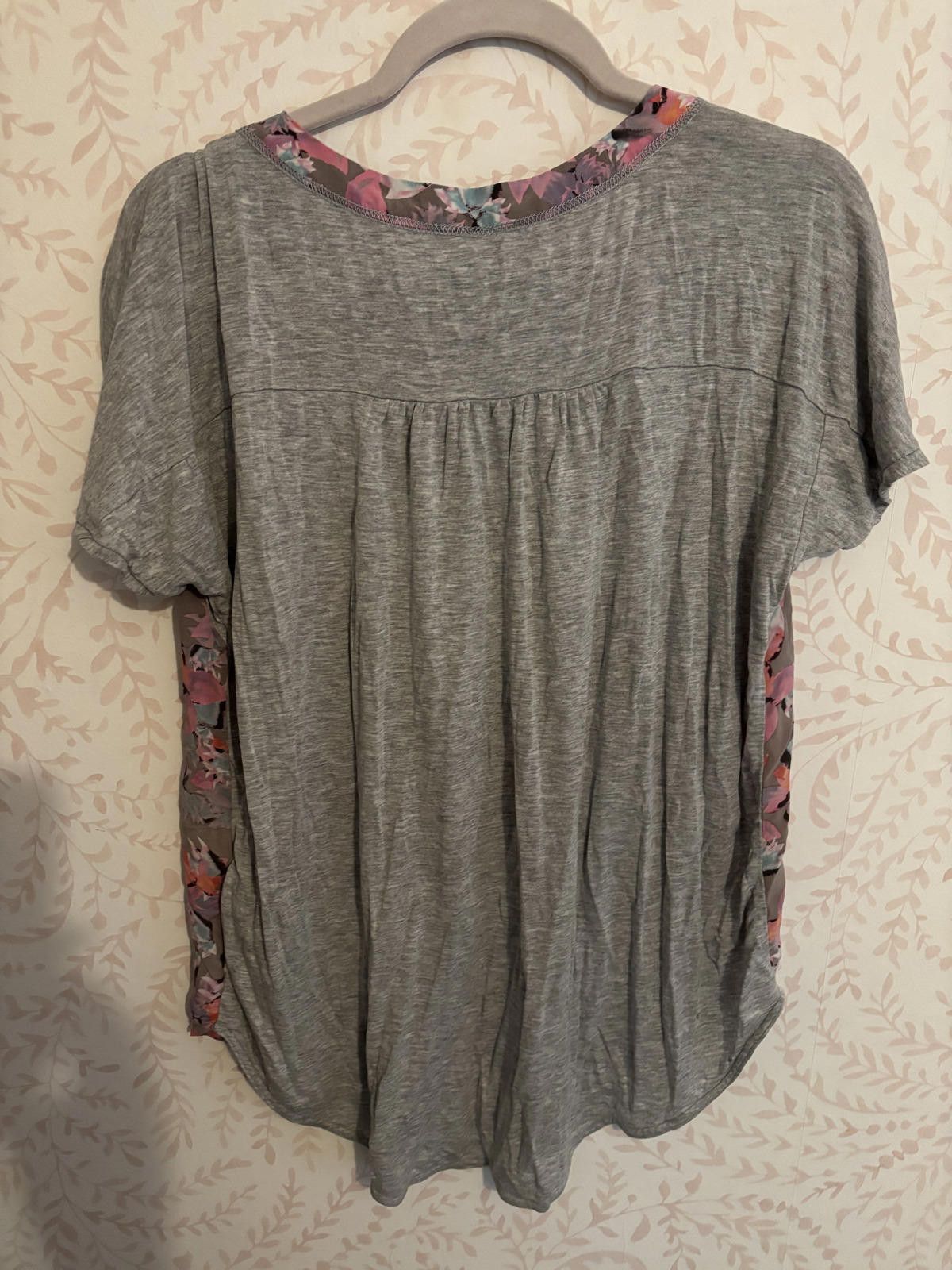 Other Rebecca Taylor Floral Print 100% Silk Short Sleeve Top Size M / US 6-8 / IT 42-44 - 7 Thumbnail