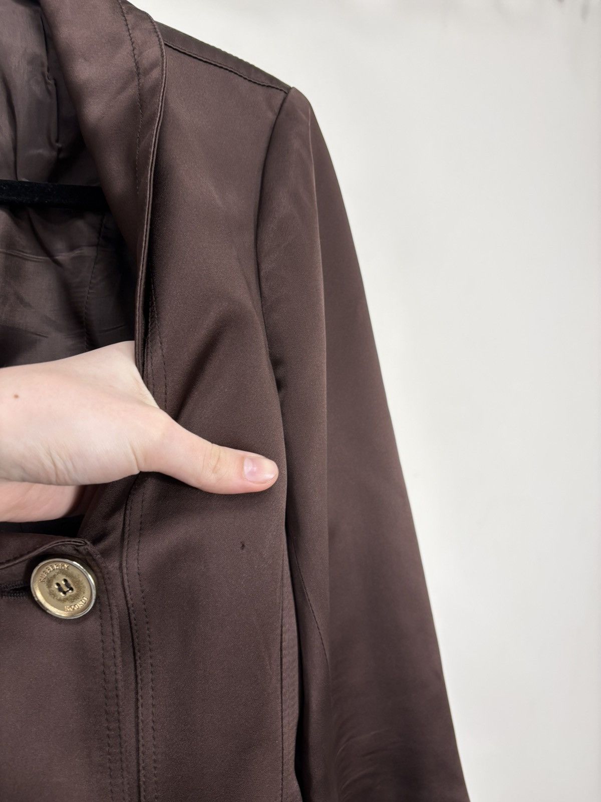 Burberry Burberry London Women’s Brown Double Breasted Blazer Jacket Size L / US 10 / IT 46 - 5 Thumbnail
