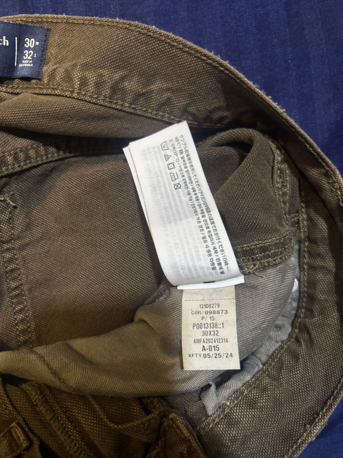Abercrombie & Fitch Double Knee Workwear Pants Size US 32 / EU 48 - 3 Thumbnail