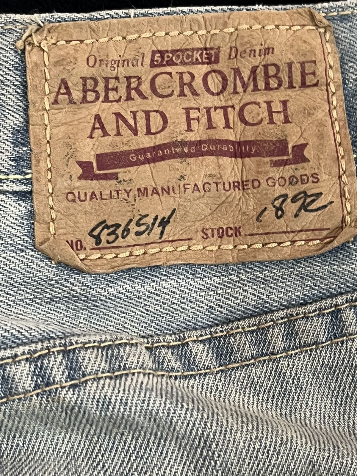 Abercrombie & Fitch × If Six Was Nine Vintage Abercrombie&Fitch Baggy Faded Grunge Distress Denim Size US 35 - 9 Thumbnail