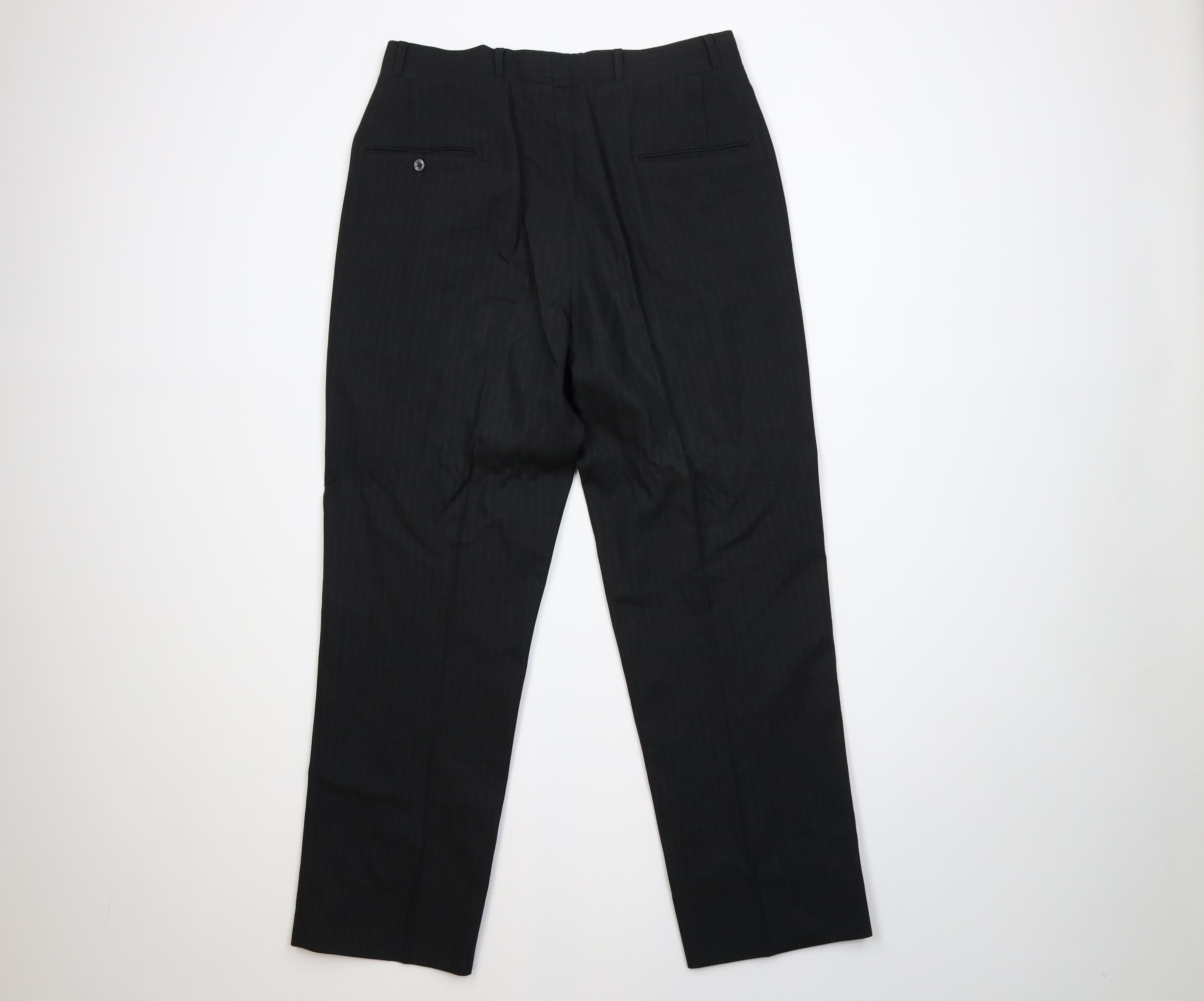 Vintage Vintage 50s 60s Streetwear Pinstriped Wool Knit Chino Pants Size US 32 / EU 48 - 7 Thumbnail