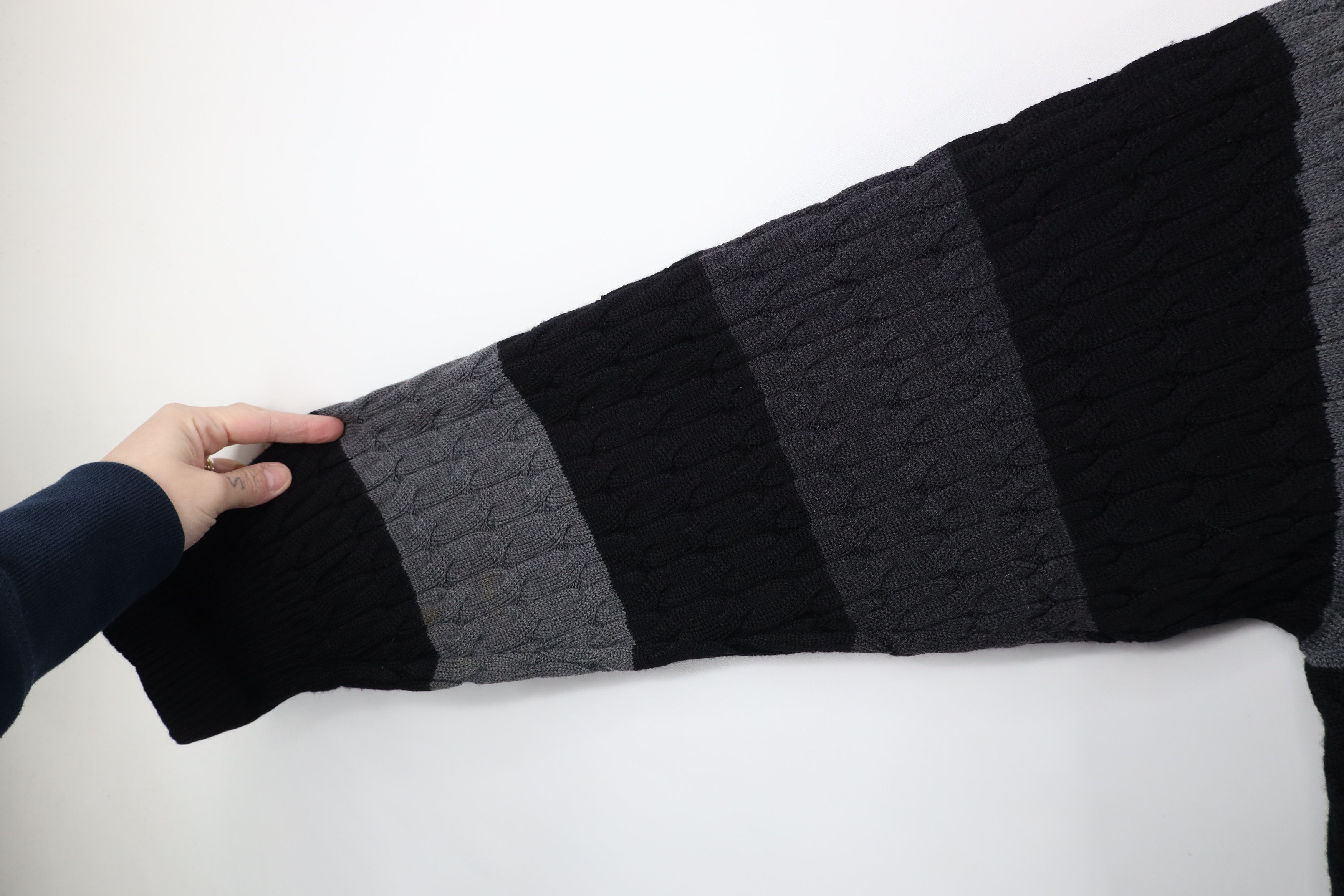 Paul & Shark × Vintage Paul & Shark Yachting Block Chunky Cable Knit Sweater Wool Size US L / EU 52-54 / 3 - 4 Thumbnail