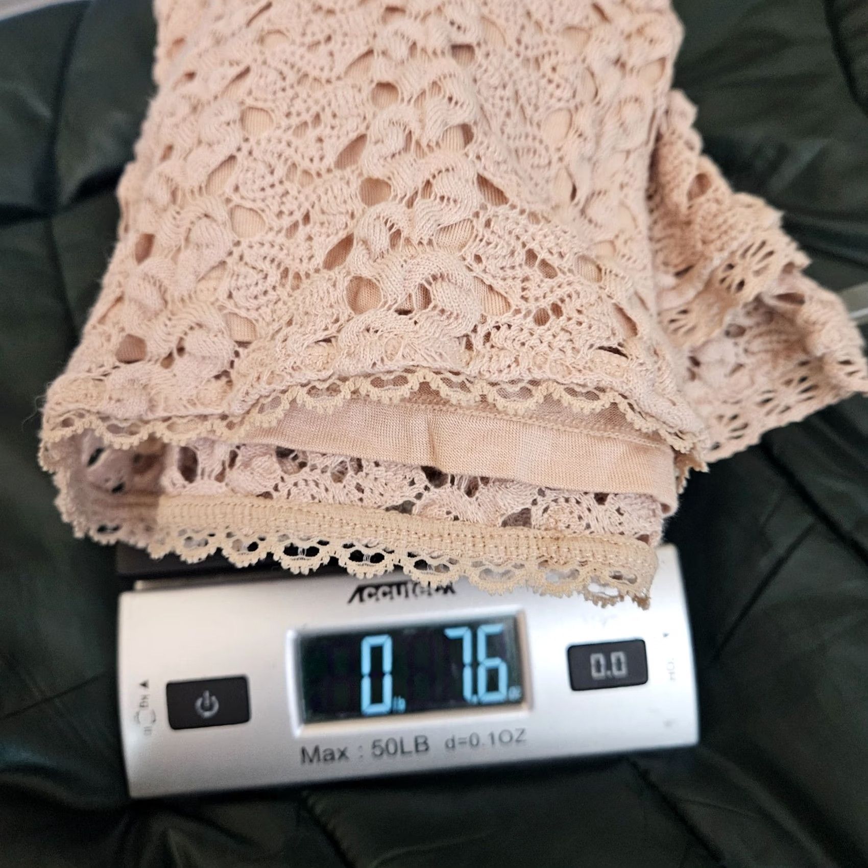 Free People Free People Women's Shirt Adult S Beige Crochet Lace Bell Sleeve Scoop Neck Top Size S / US 4 / IT 40 - 3 Thumbnail
