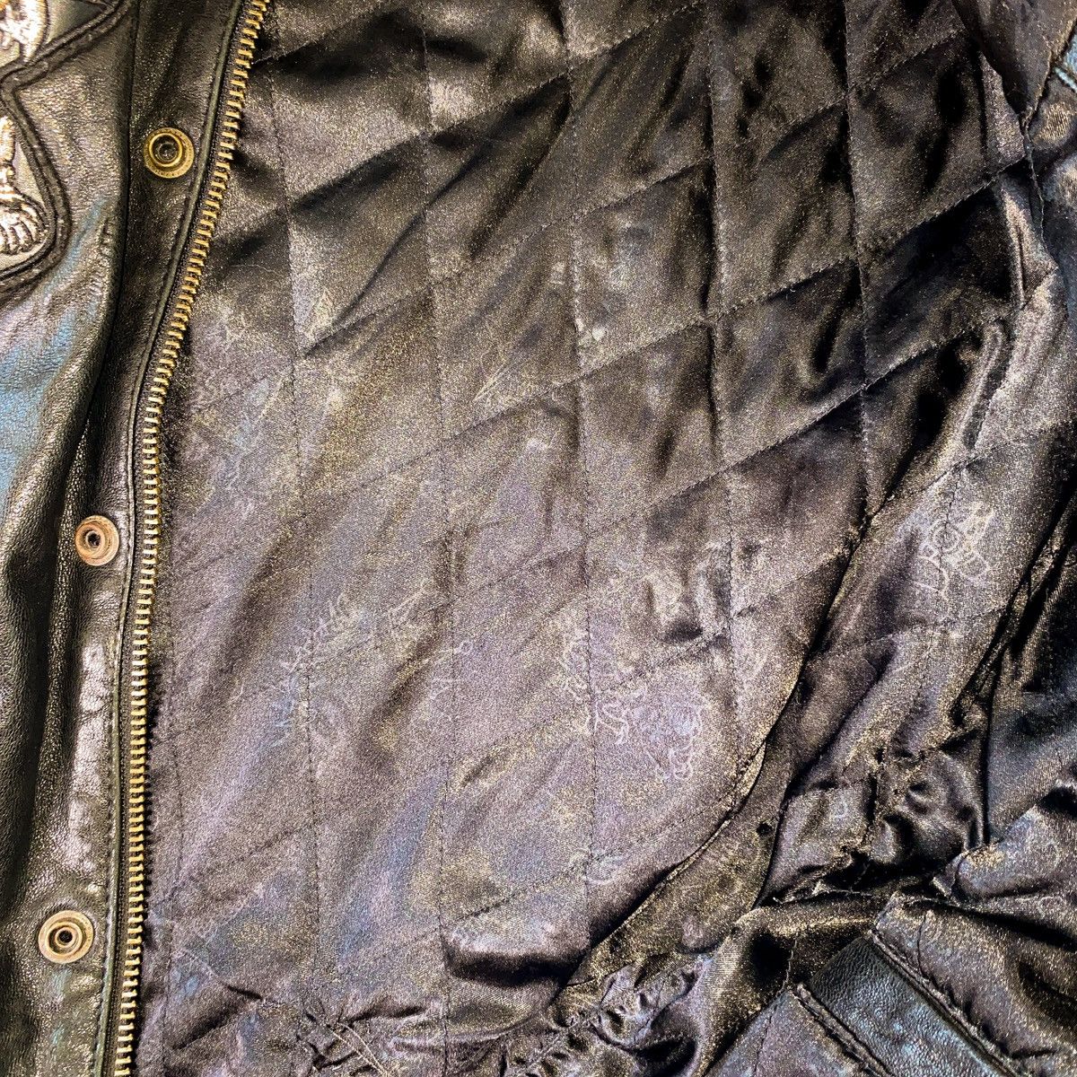 Avirex × Ed Hardy Vintage Ed Hardy x Avirex Eagle Leather Bomber Size US L / EU 52-54 / 3 - 8 Thumbnail