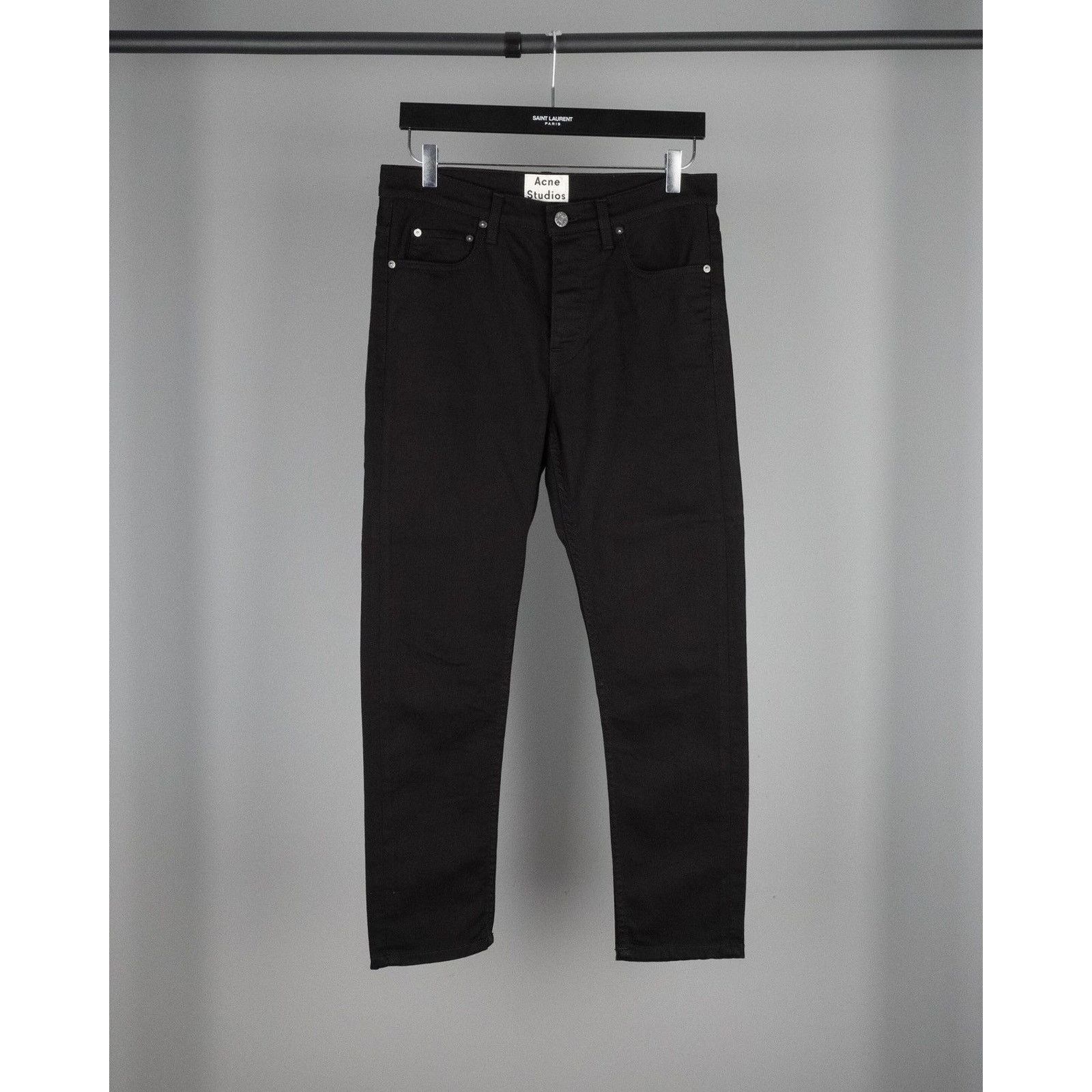 Acne studios town stay cash denim black pants jeans