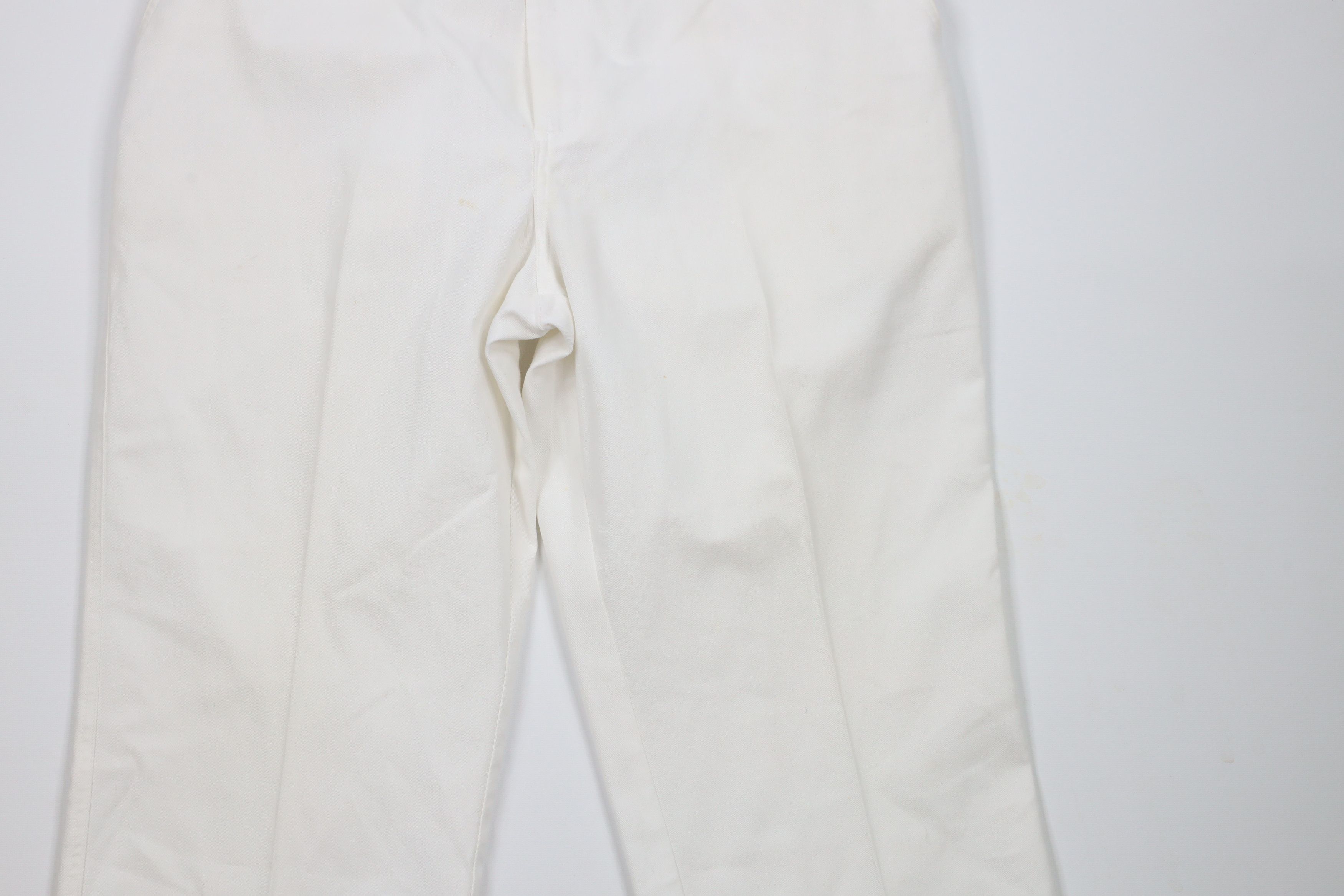 Vintage Vintage 90s Streetwear Wide Leg Chino Pants Trousers White Size US 38 / EU 54 - 3 Thumbnail