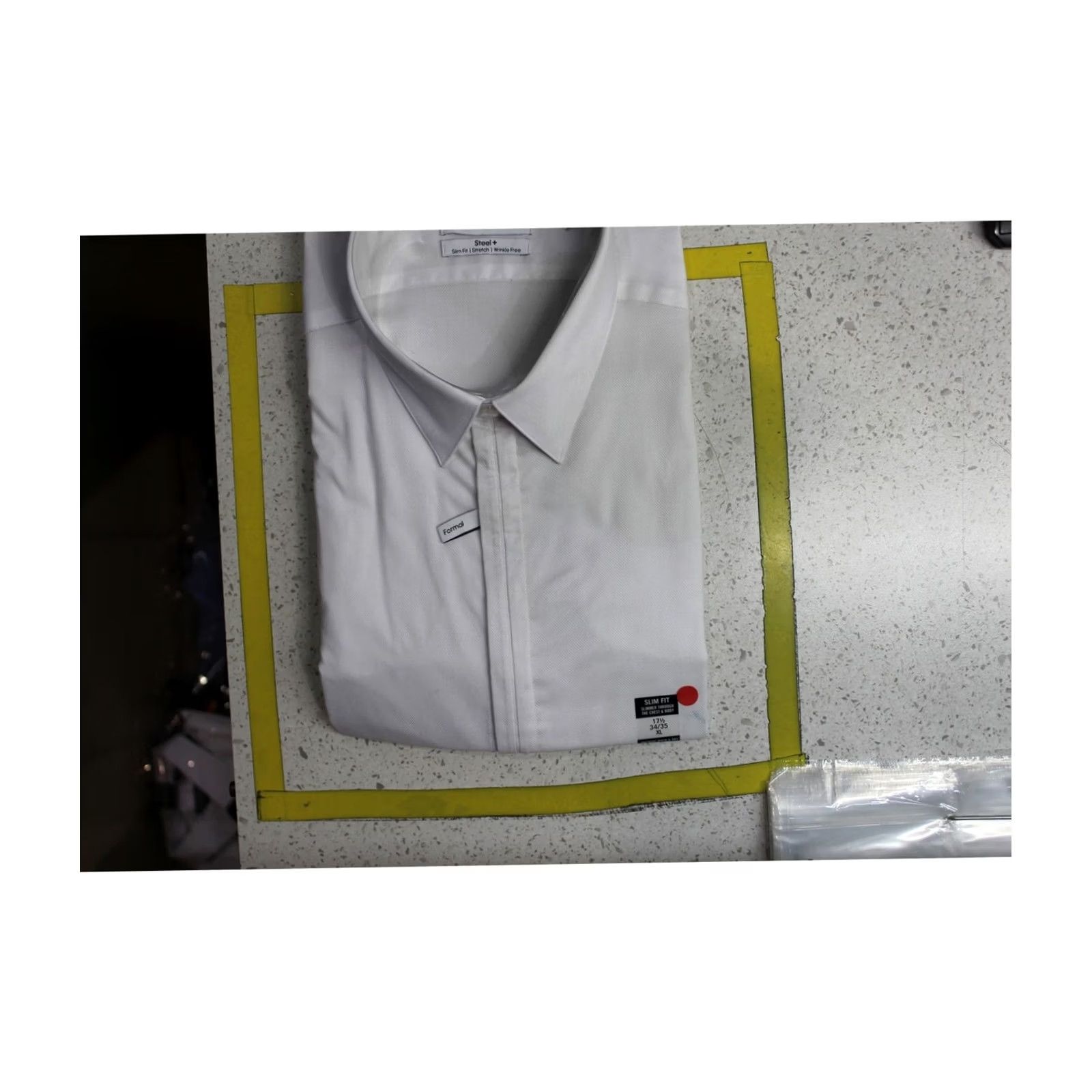 Calvin Klein Calvin Klein Mens Stretch Button Down Dress Shirt white 17.5 Neck Size 48R - 2 Thumbnail