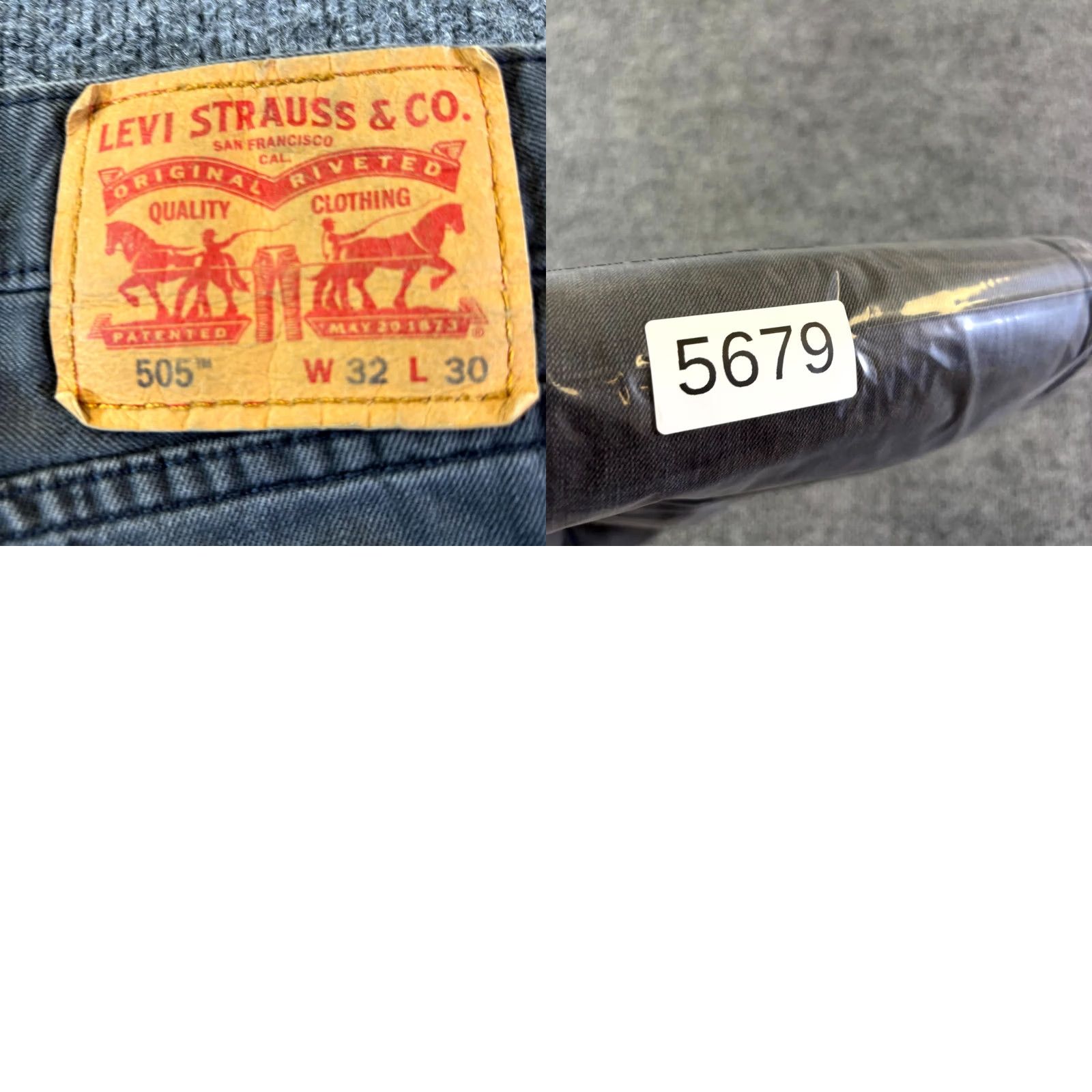 Levi's Levi’s 505 Jeans Mens 32x30 Charcoal Denim Regular Fit Straight Rugged Workwear Jeans Size US 32 / EU 48 - 9 Thumbnail