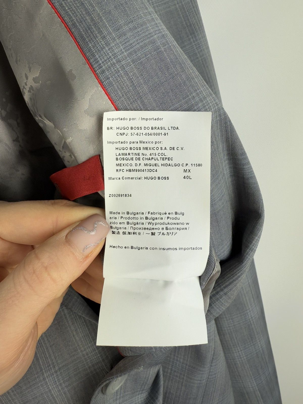 Hugo Boss Hugo Boss Amaro/Helse Wool Plaid 2 Piece Suit Blazer Pants Size 40L - 16 Thumbnail