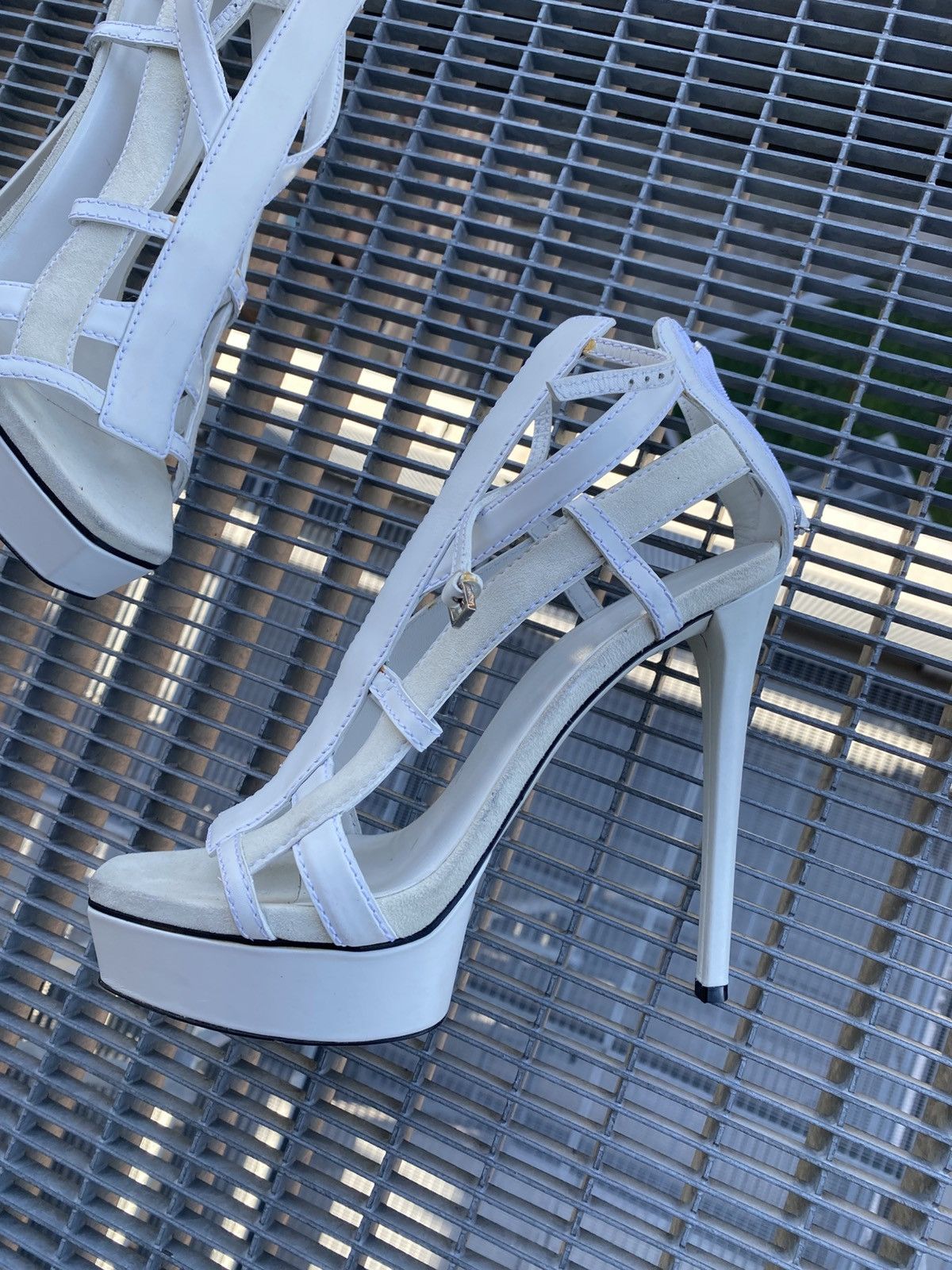 Gucci Gucci Leather Heel Sandals Size US 9 / IT 39 - 2 Thumbnail
