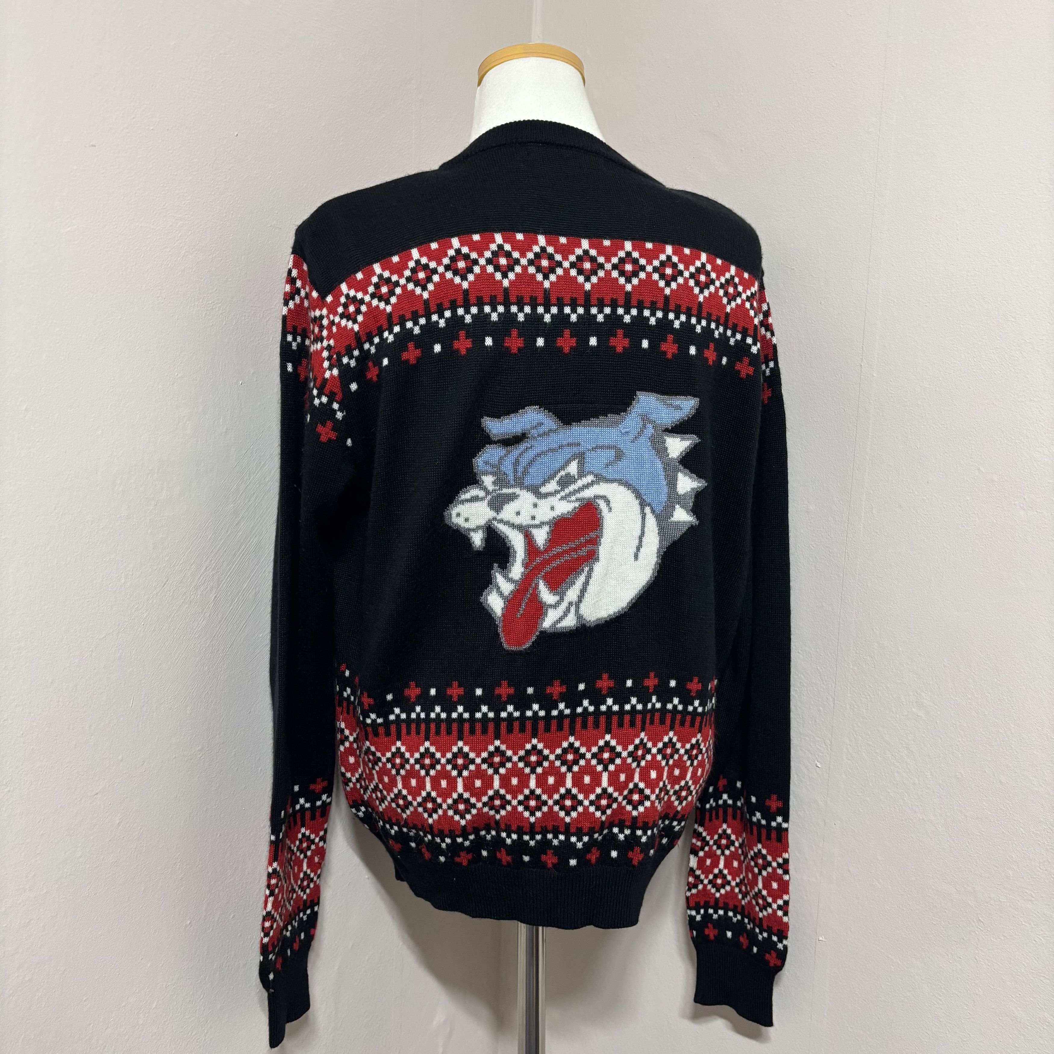 Hysteric Glamour HYSTERIC GLAMOUR Bulldog Knit Zip-Up Size ONE SIZE - 2 Thumbnail