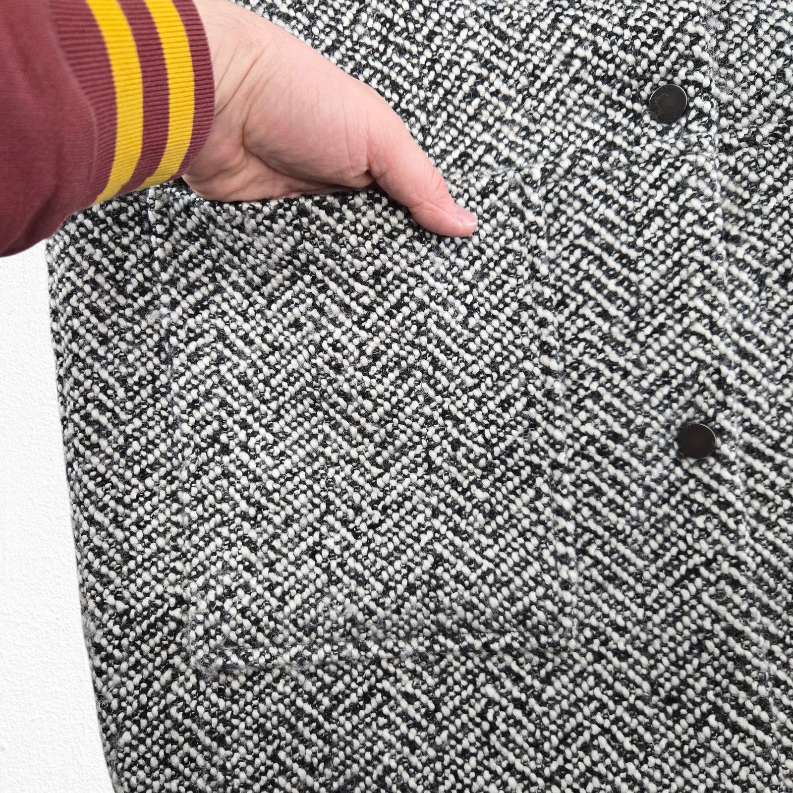 Topshop Topshop Oversized Herringbone Wool Blend Coat Size 10 Size L / US 10 / IT 46 - 5 Thumbnail