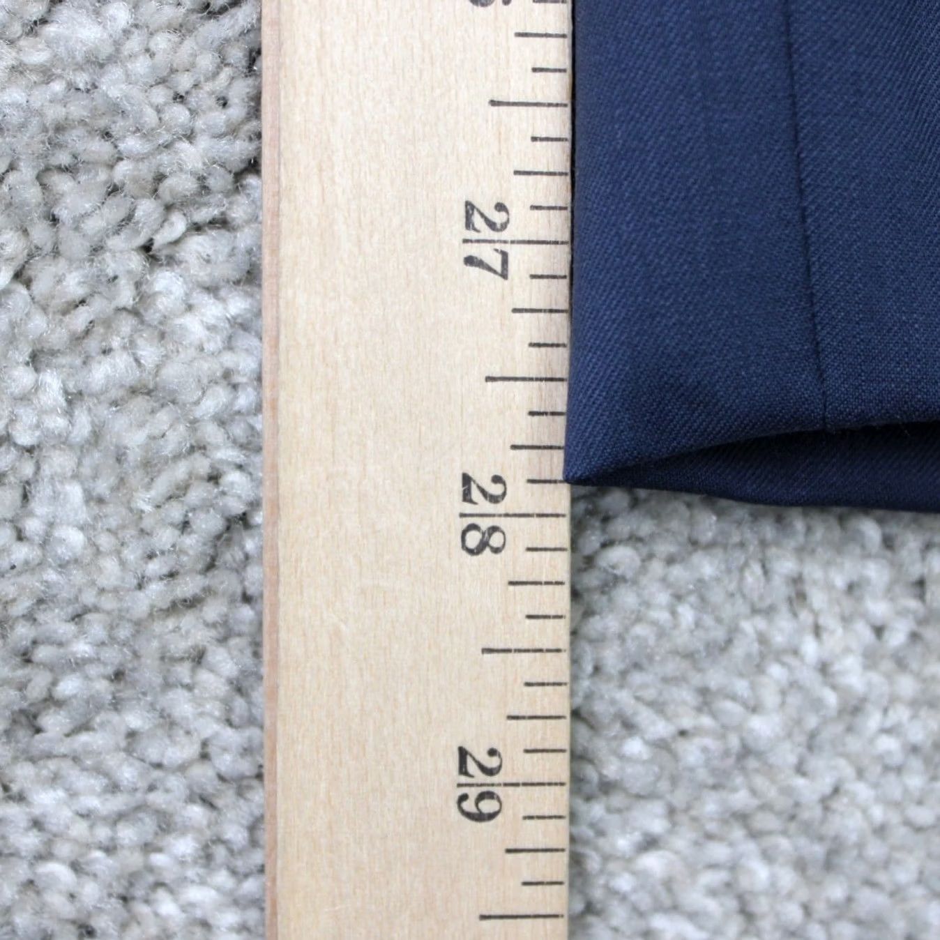 Joseph Abboud Joseph Abboud Pants Mens 36x28 Blue Wool Flat Front Lined Dress Pants City Preppy Regular Straight Front Mens 36 Blue Wool Size US 36 / EU 52 - 3 Thumbnail
