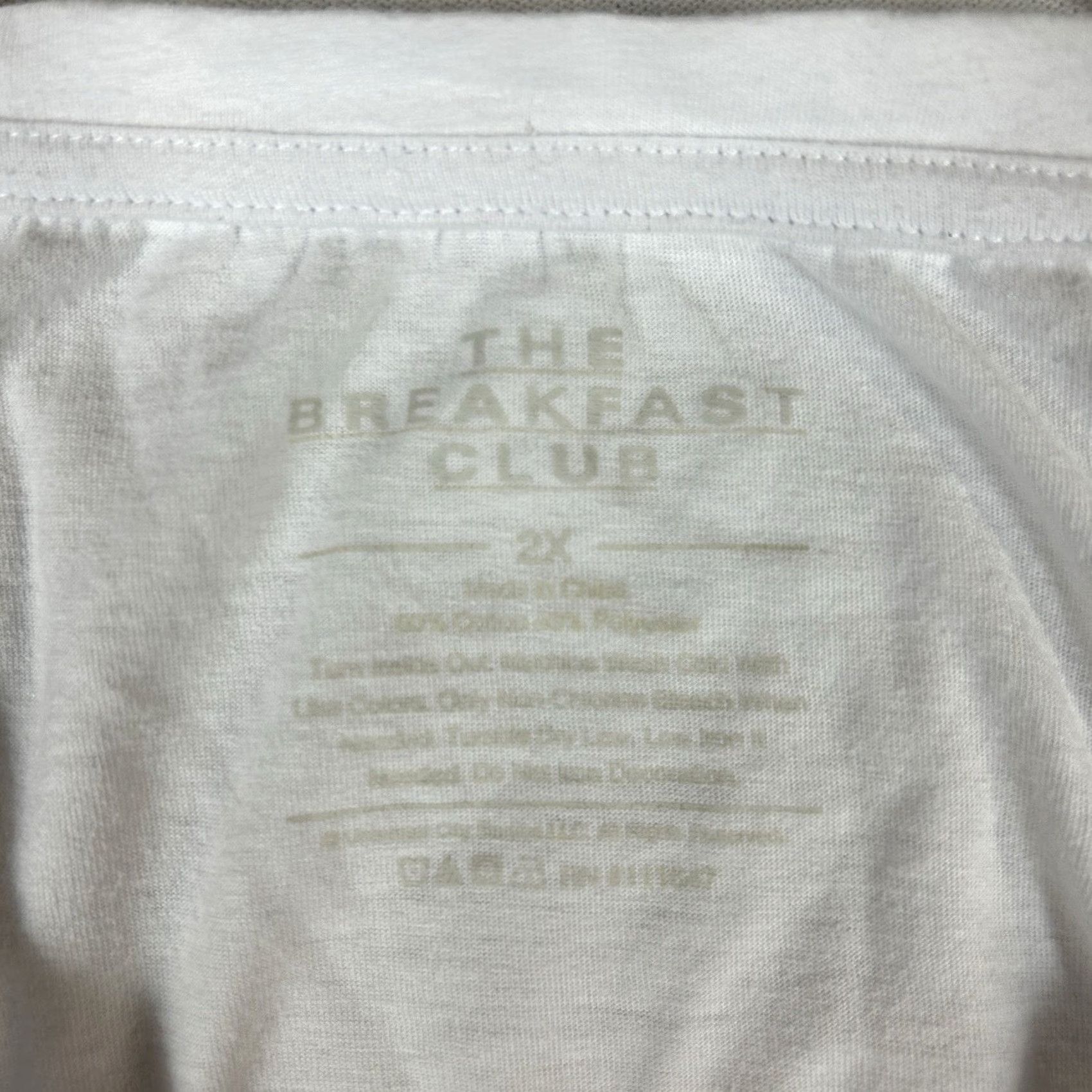 Vintage The Breakfast Club T-Shirt Womens 2X White Movie Tee BCU Size XXL / US 16-18 / IT 52-54 - 4 Thumbnail