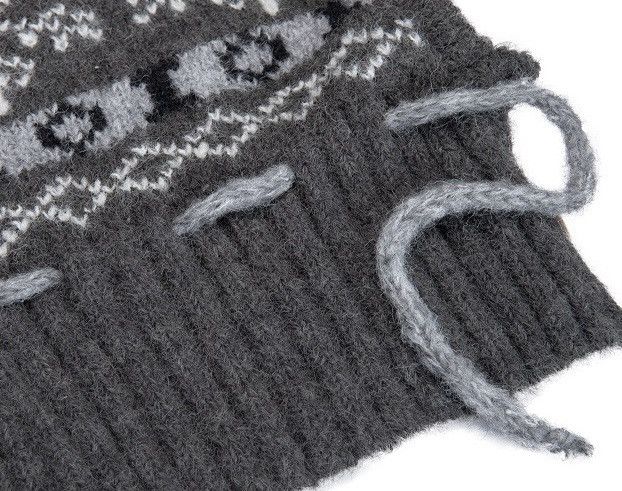 Japanese Brand Outdoor retro vintage y2k snowflake knit hooded cowl scarf Size ONE SIZE - 8 Thumbnail