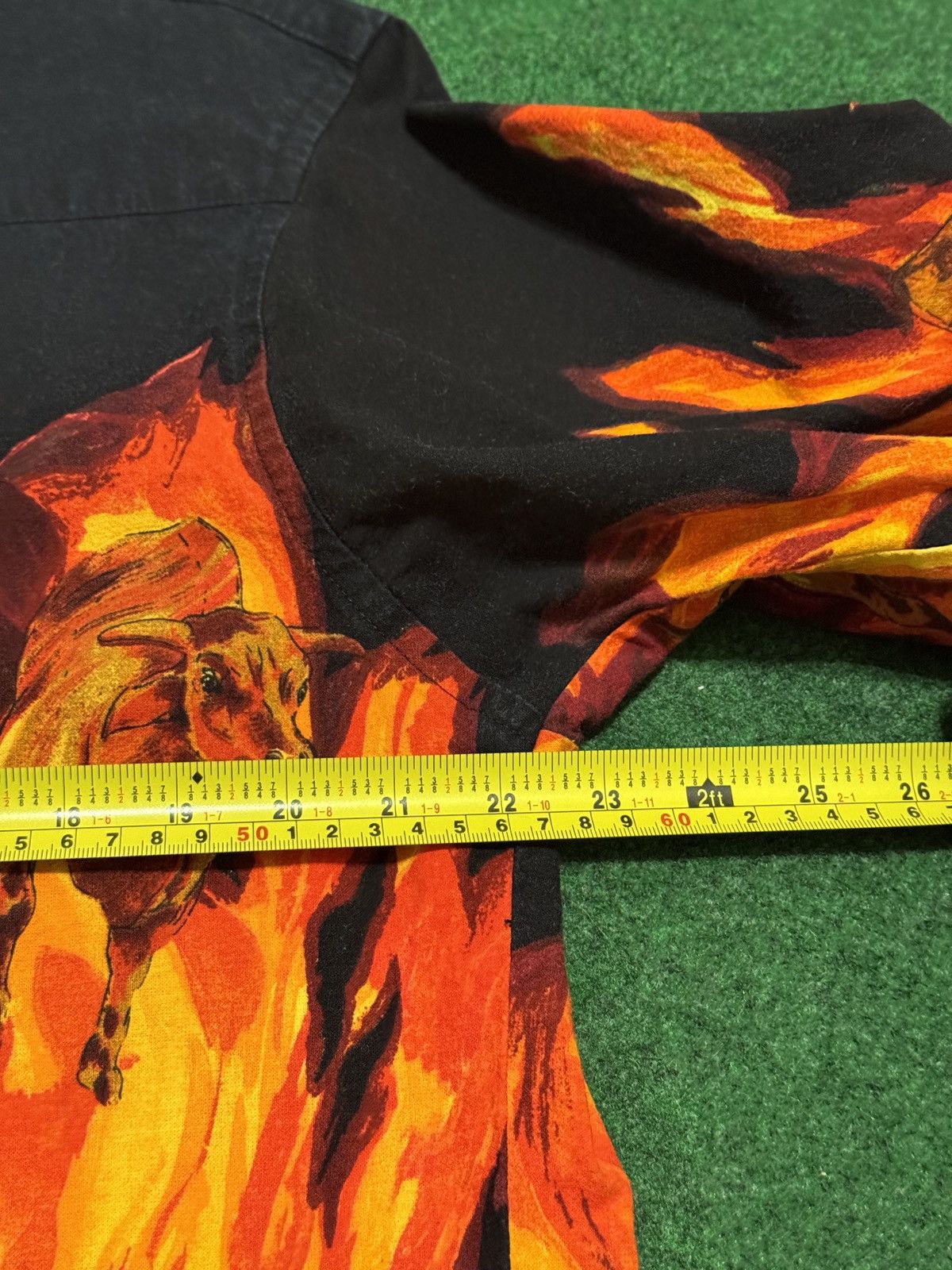 Wrangler Wrangler Flame Print Western Snap L Bull 90s Cowboy Shirt Size US L / EU 52-54 / 3 - 5 Thumbnail