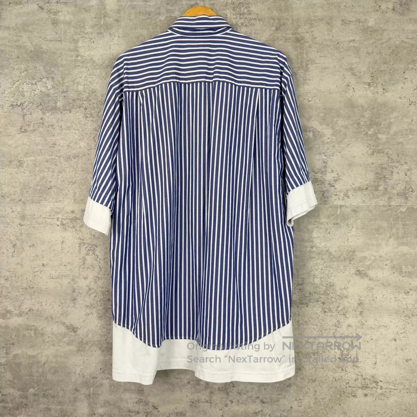 Balenciaga Blue Striped Short Sleeve Button-Up Shirt XS. Size US XS / EU 42 / 0 - 2 Thumbnail