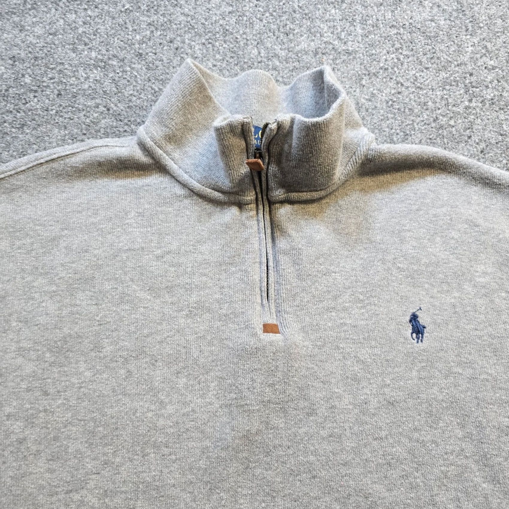 Polo Ralph Lauren Polo Ralph Lauren Sweater Size XXL Gray Knit 1/4 Zip Long Sleeve Casual Mens Pullover 2XL Size US XXL / EU 58 / 5 - 2 Thumbnail