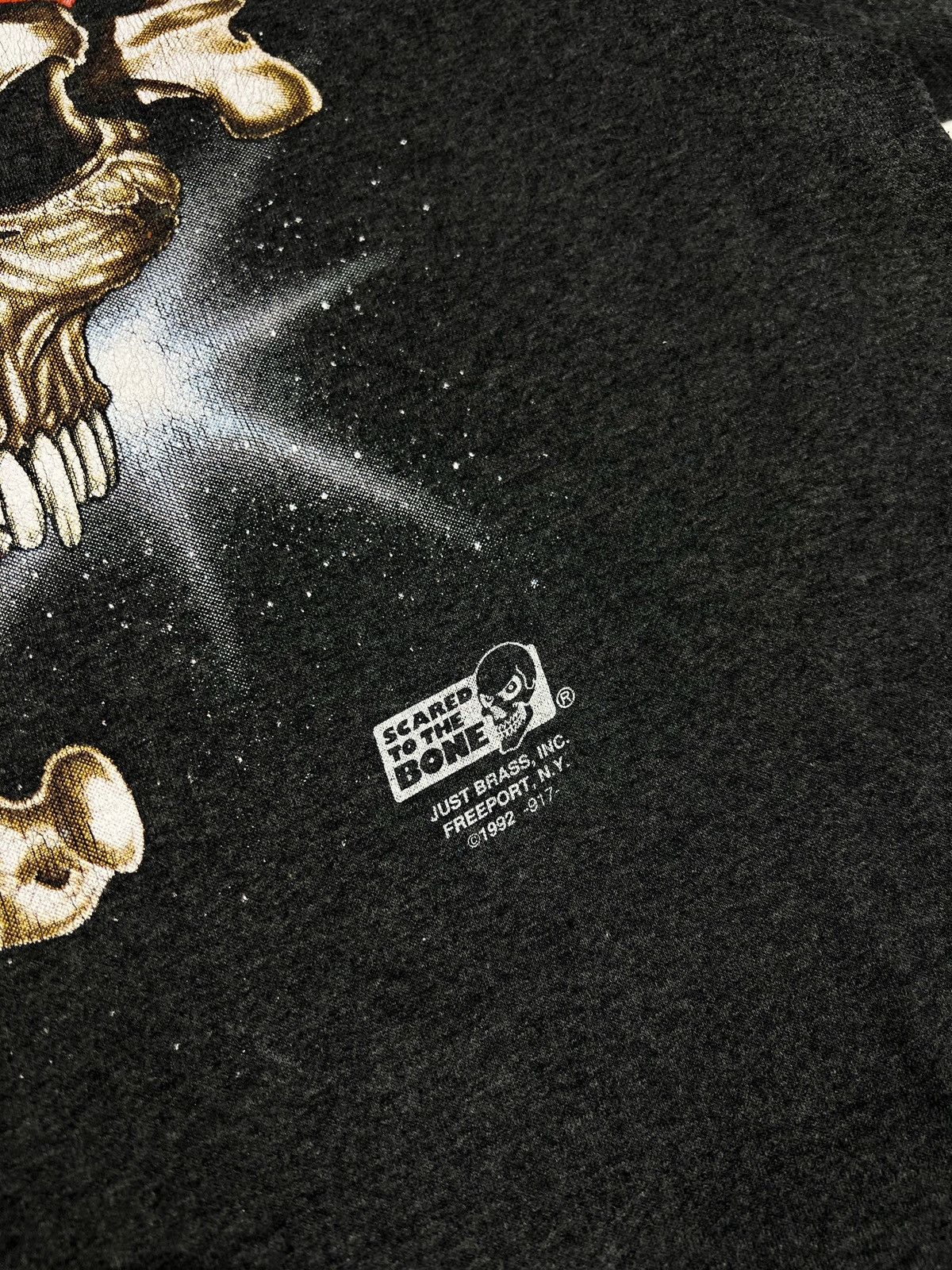 Vintage Vintage 1992 Just Brass bad to the bone tee 3D Emblem Shirt Size US XL / EU 56 / 4 - 3 Thumbnail