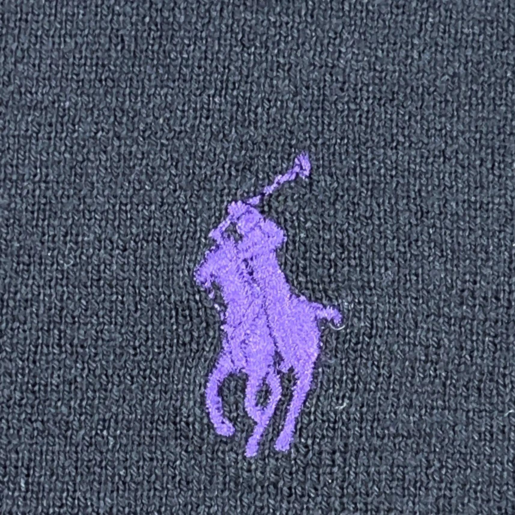 Polo Ralph Lauren Polo Ralph Lauren Sweater Men L Black Purple Pima Cotton V Neck Pullover Knit Set Embroidered Logo Button All Seasons Casual Modern Designer Sports Size US L / EU 52-54 / 3 - 4 Thumbnail