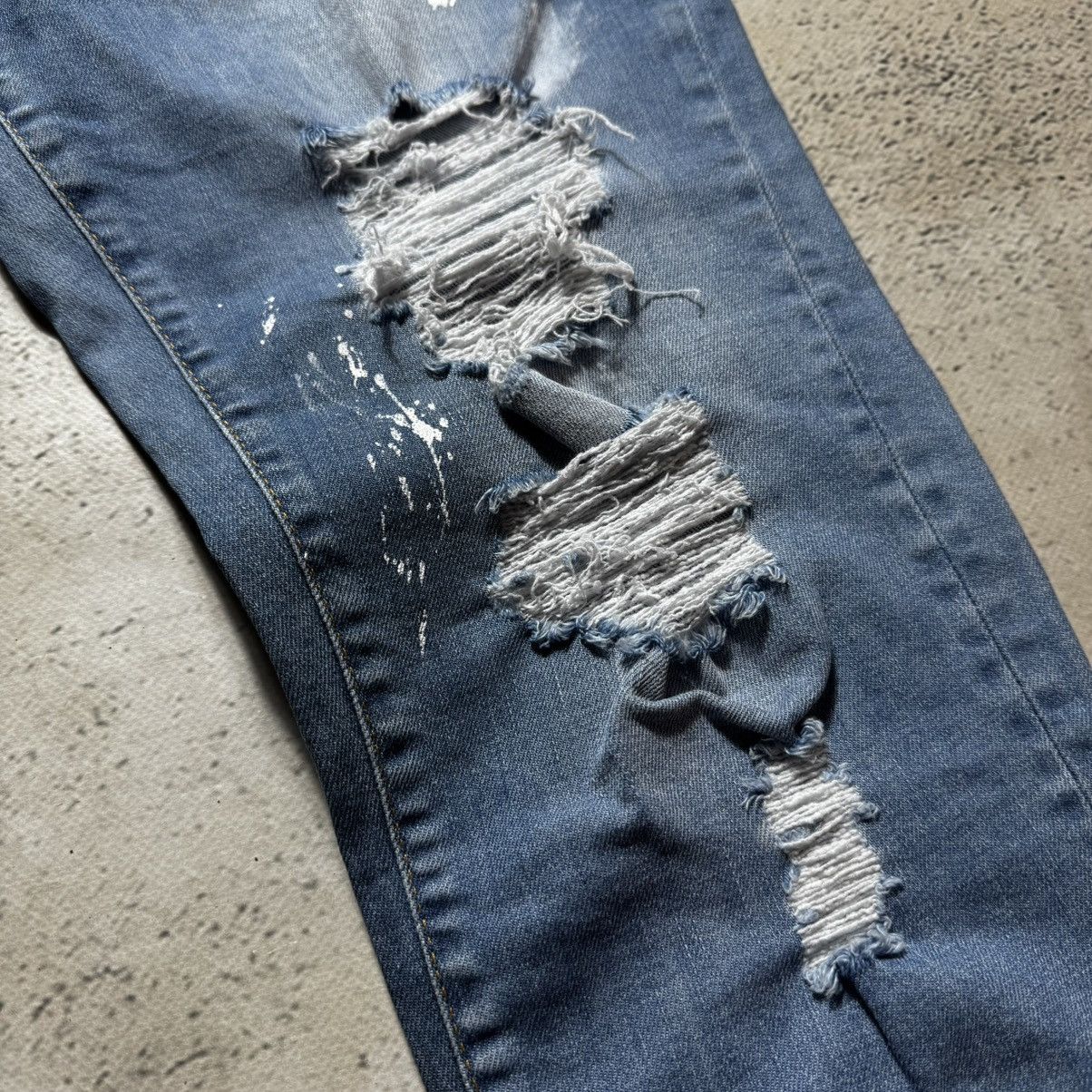 Dsquared2 y2k distressed jeans waist 45 disquared2 gallery dept style Size 32" / US 10 / IT 46 - 7 Thumbnail