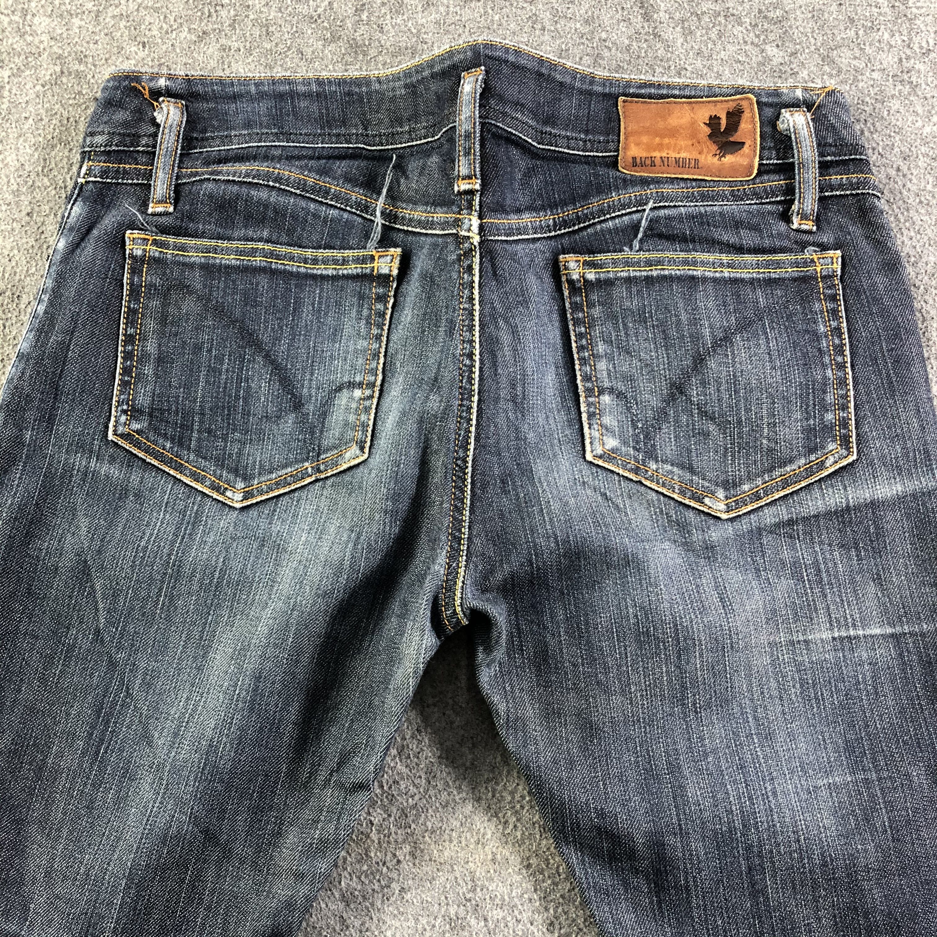 Vintage Vintage Blue Wash Back Number Selvedge Jeans-J2980 Size US 32 / EU 48 - 4 Thumbnail