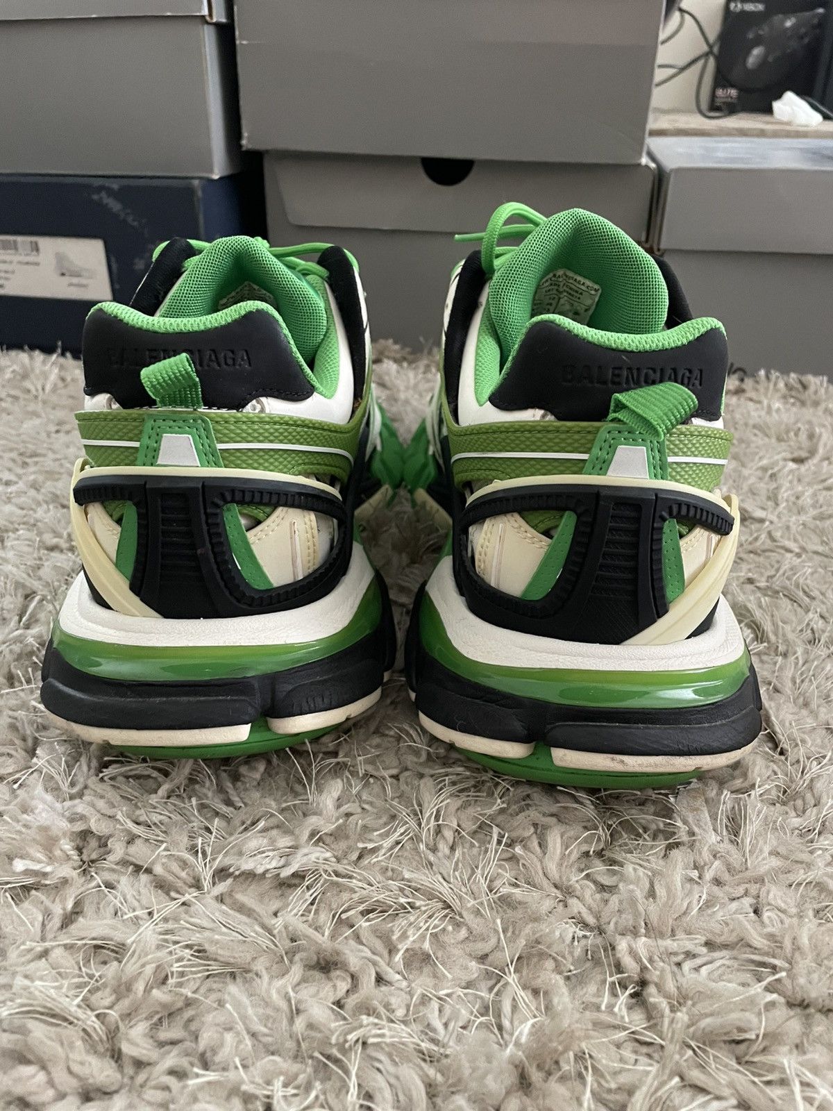 Balenciaga Balenciaga Track 2 Green/White/Black Size US 13 / EU 46 - 6 Thumbnail