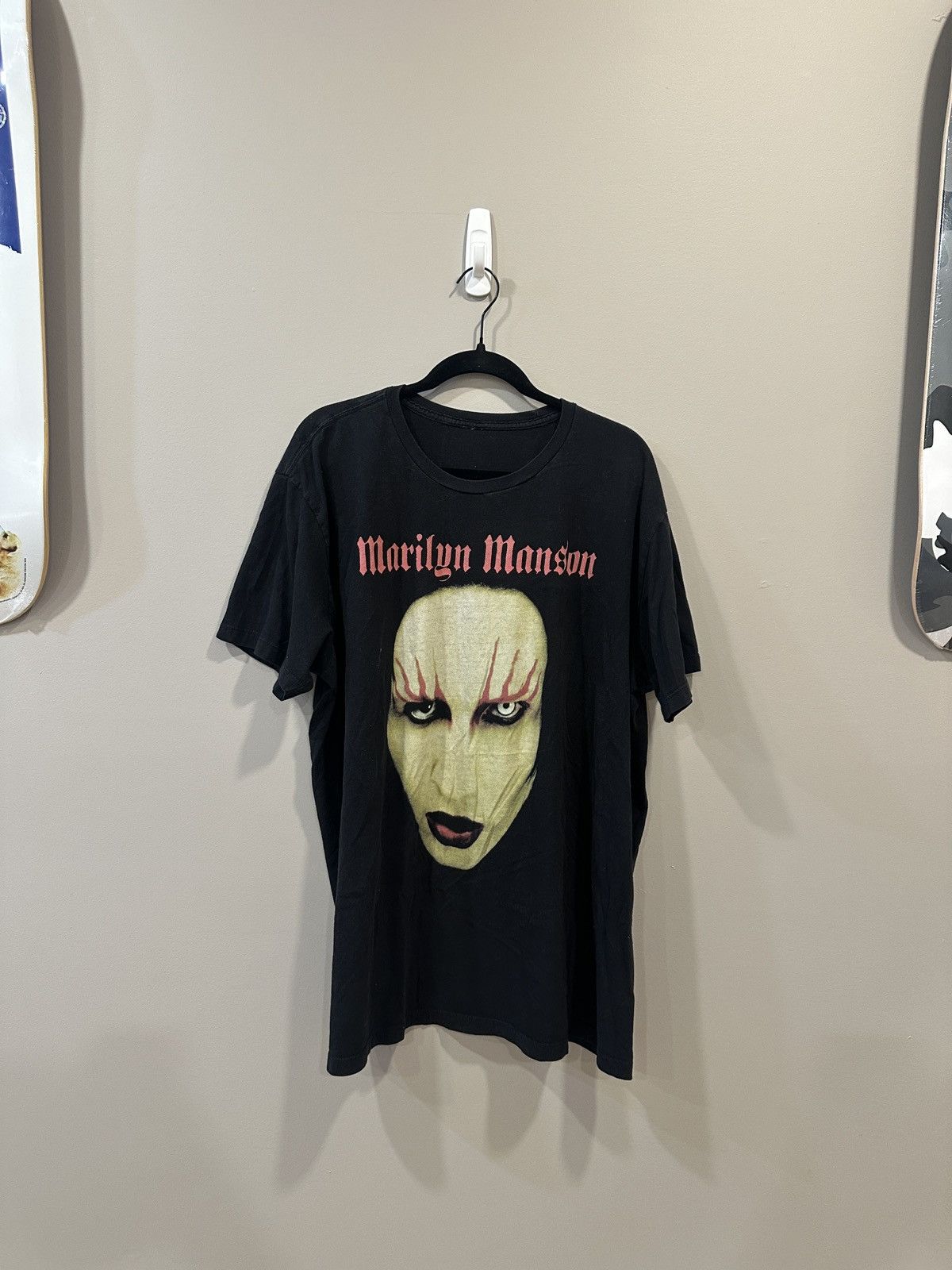 Vintage Vintage Marilyn Manson Face Tee Size US XL / EU 56 / 4 - 1 Thumbnail