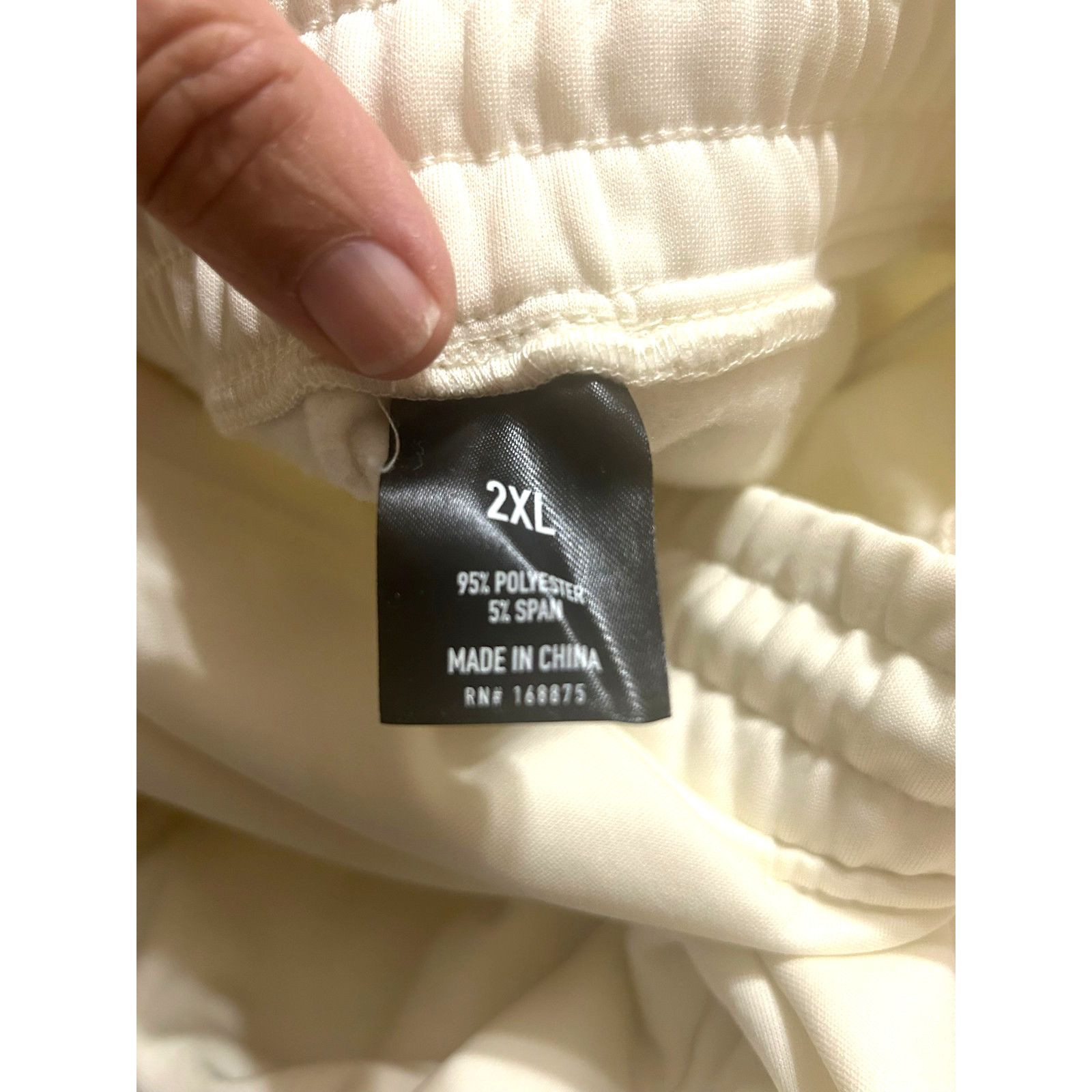Other Publik Brand Stacked Fleece Pants Mens 2XL White Cargo Size US 36 / EU 52 - 6 Thumbnail