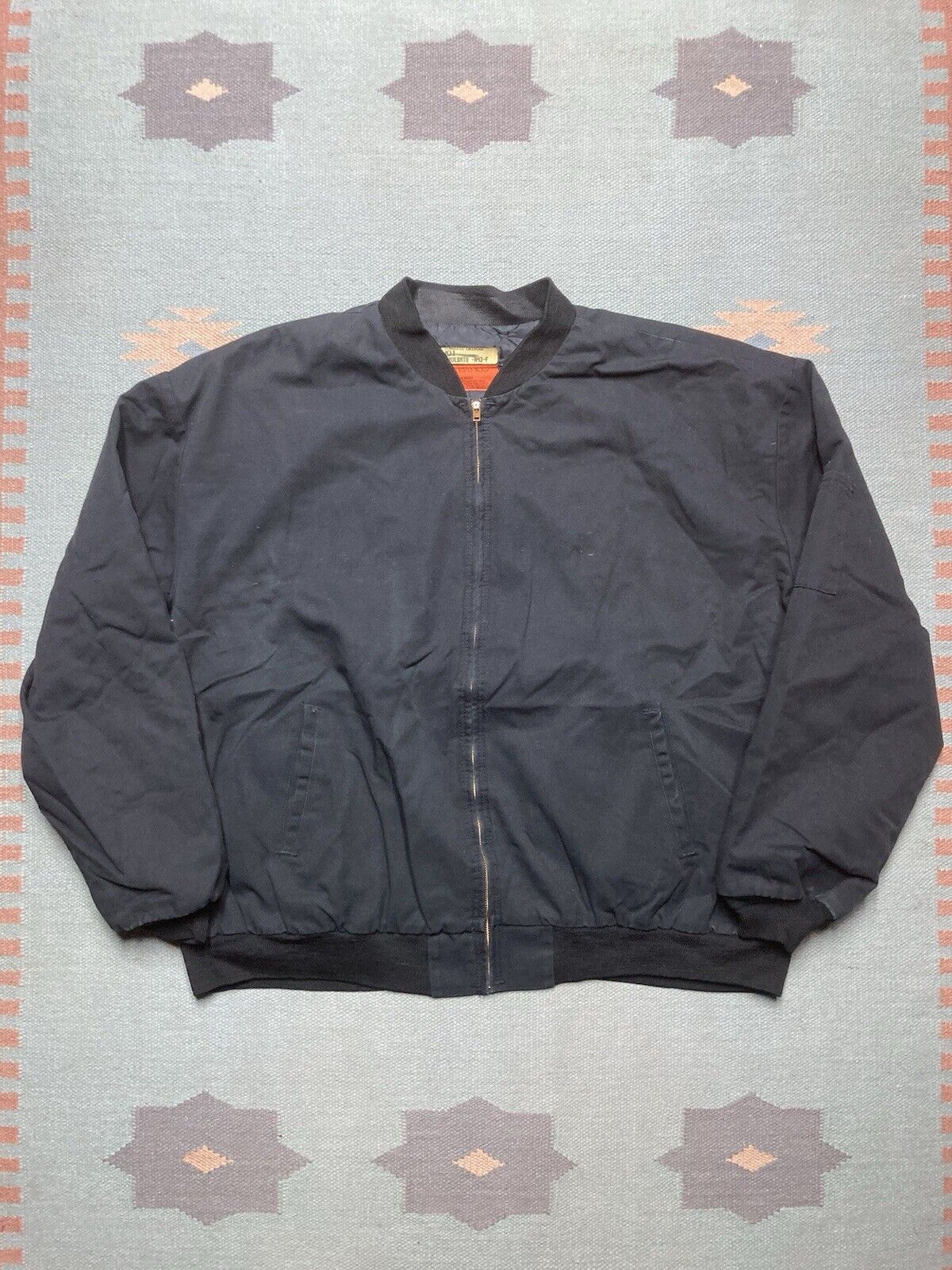 Red Kap × Vintage Vtg red kap bomber jacket work coat blank zip insulated 3XL Size US XXL / EU 58 / 5 - 1 Thumbnail