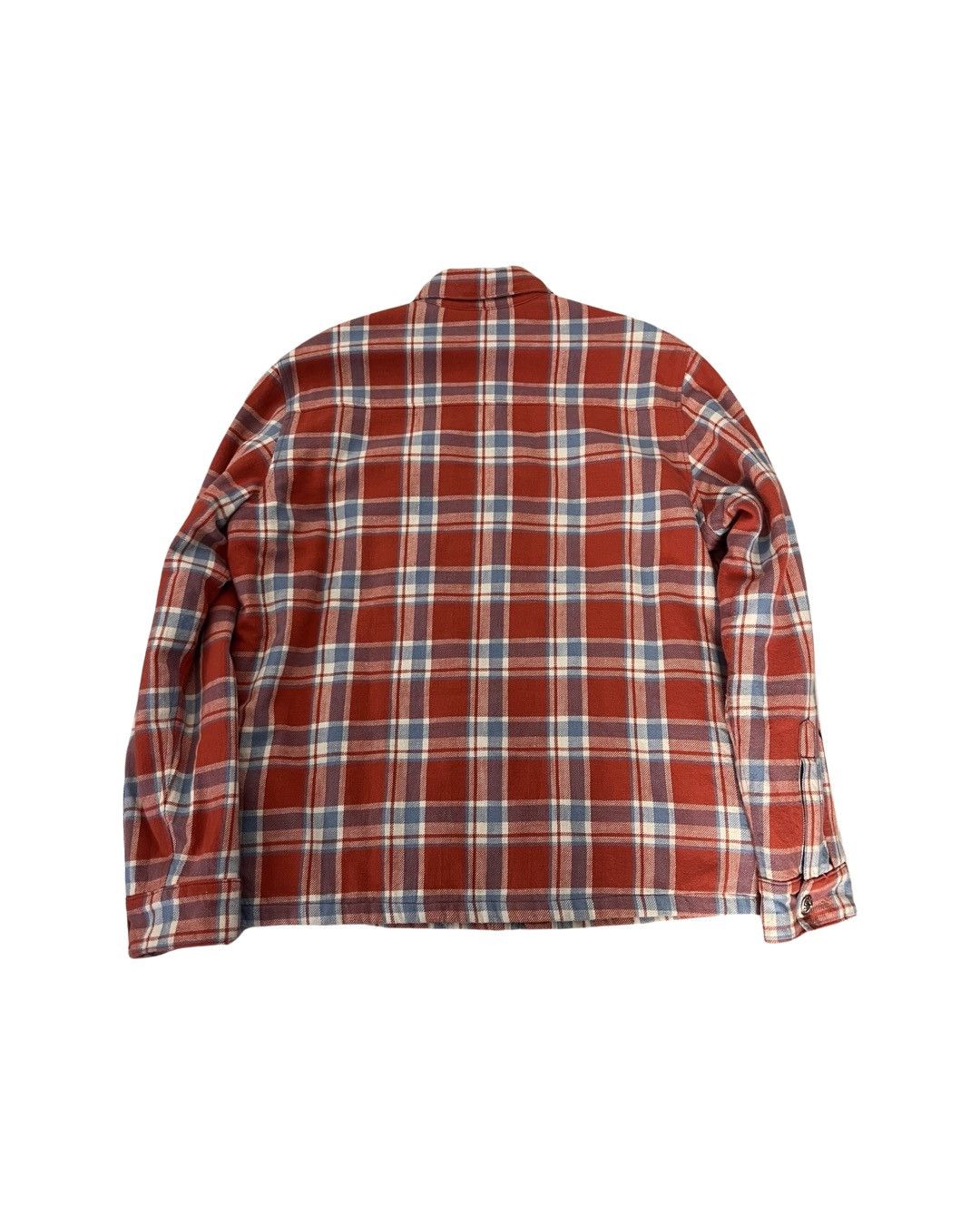 Chrome Hearts Red Lined plaid checkered flannel jacket Size US L / EU 52-54 / 3 - 2 Thumbnail