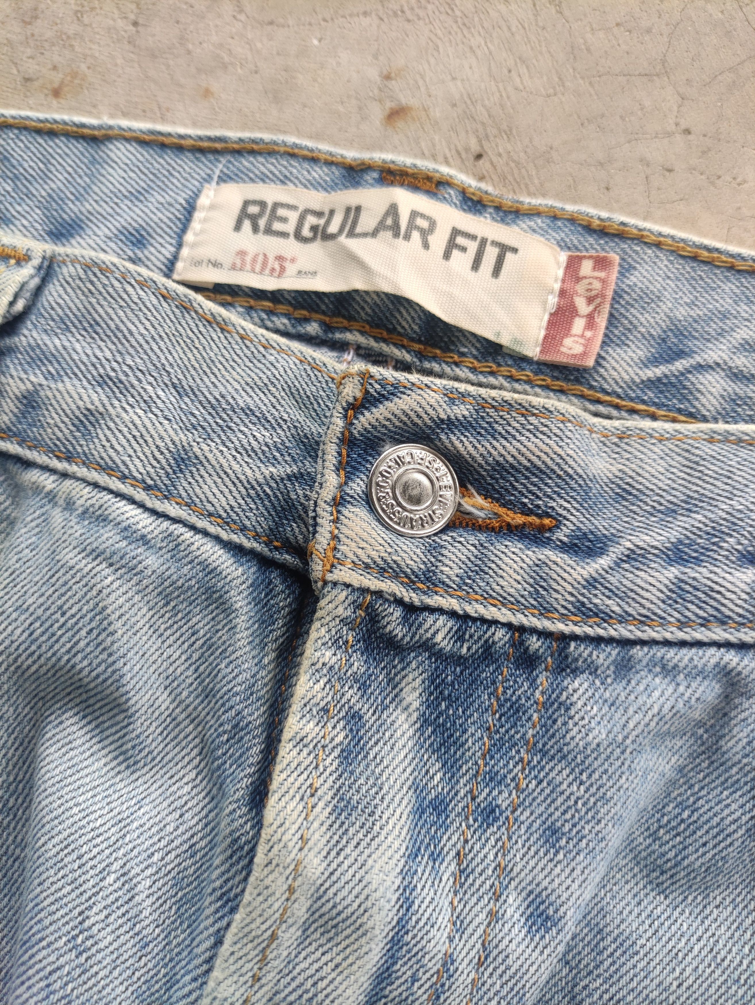 Levi's Vintage Levis Jean Distressed Faded Denim Size US 37 - 5 Thumbnail