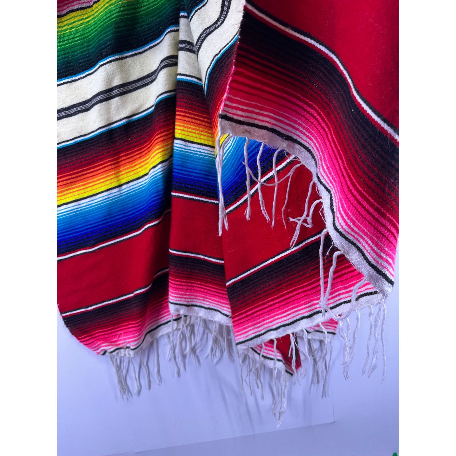 & Other Stories Mexican Multi Color Long Poncho 72” long Size US XL / EU 56 / 4 - 7 Thumbnail