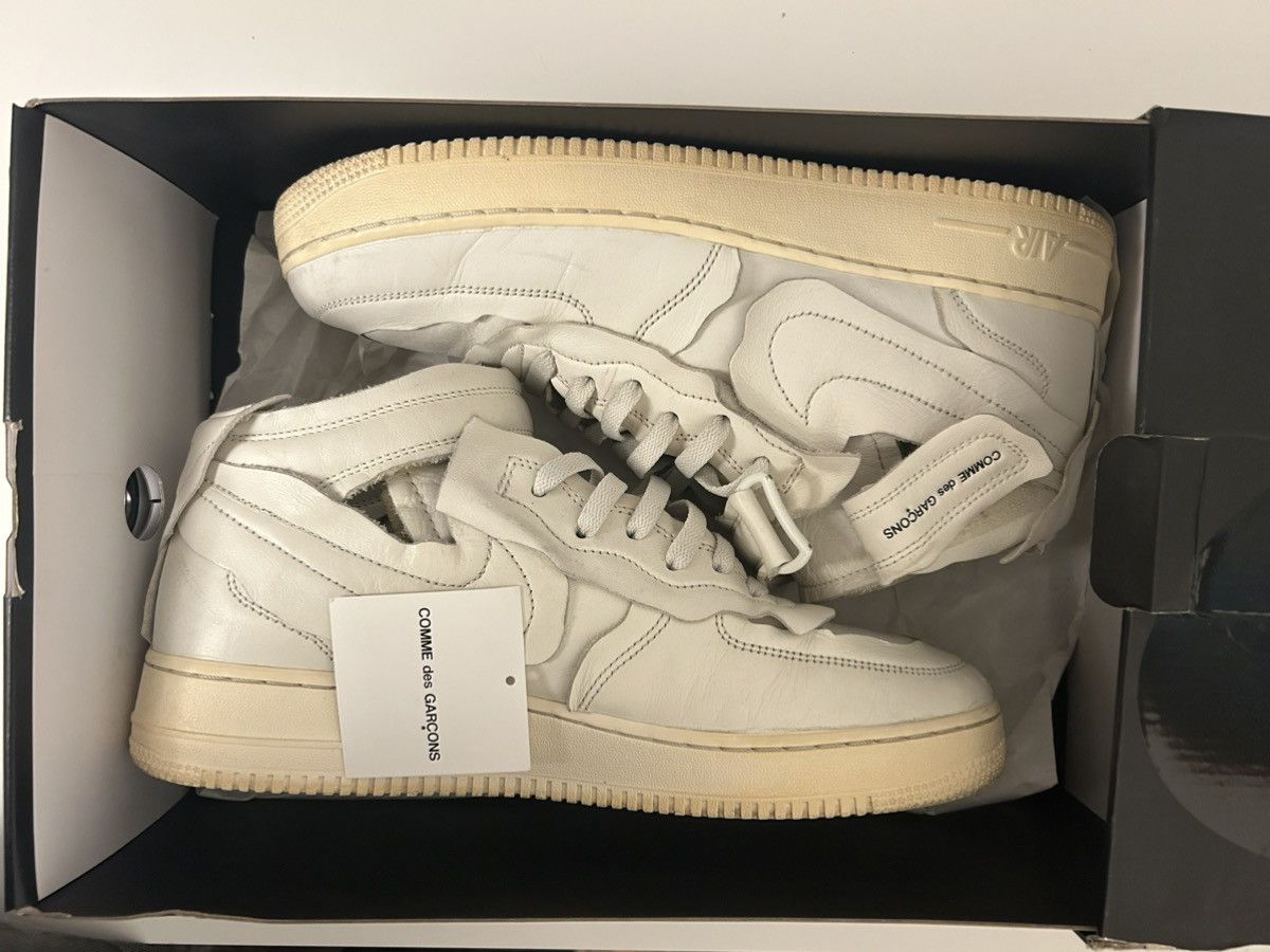 Comme des Garcons Homme Plus × Nike Nike AF1 Mid x CDG Homme Plus "Cut Off" White - US 11 Size US 11 / EU 44 - 8 Thumbnail