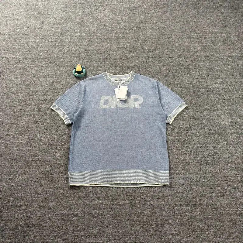 Dior Dior Men's Blue Cotton T-Shirt . Size US XL / EU 56 / 4 - 1 Thumbnail