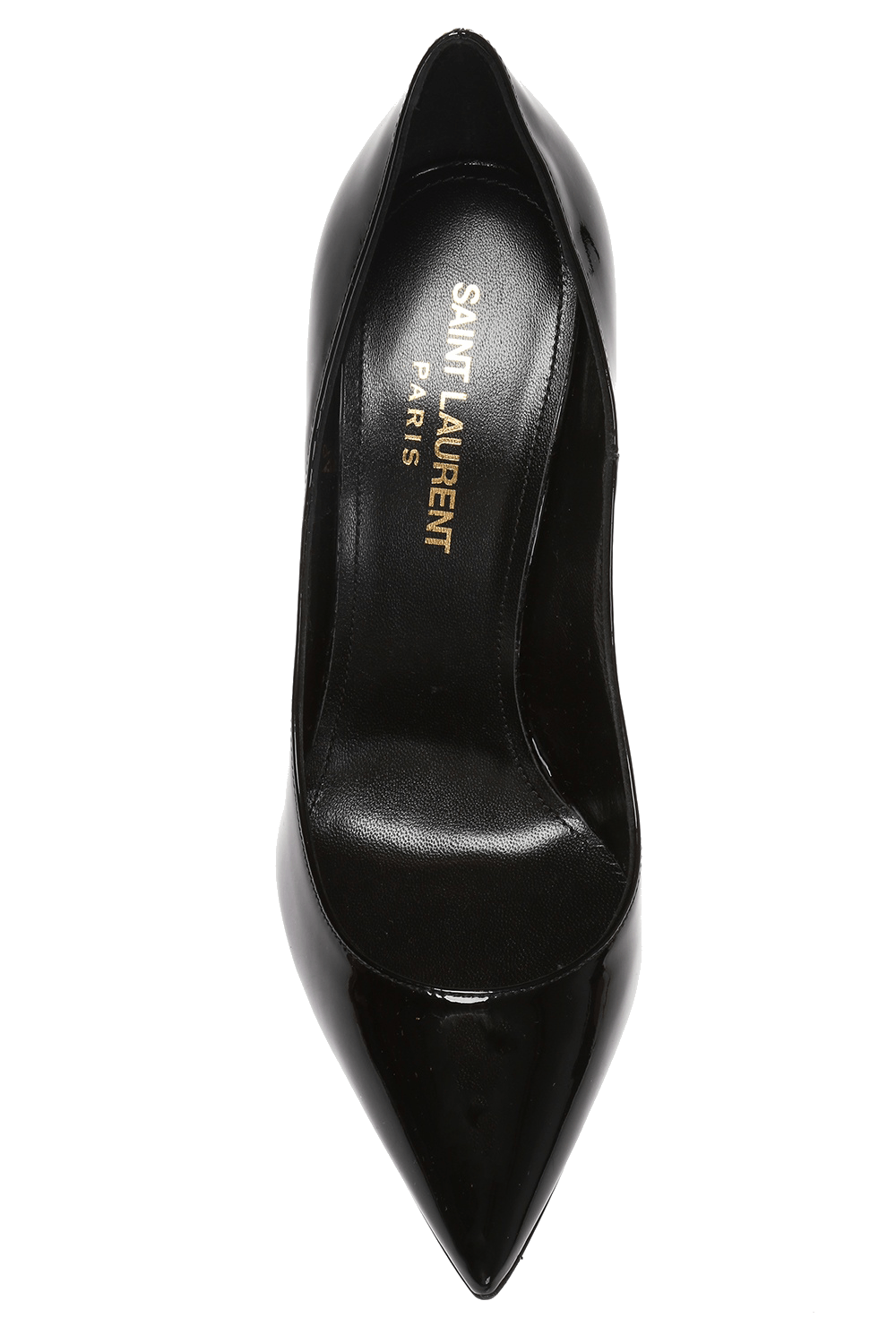 Saint Laurent Paris o1s1wg111024 Zoe Pumps in Patent Leather in Black Size US 10 / IT 40 - 4 Thumbnail