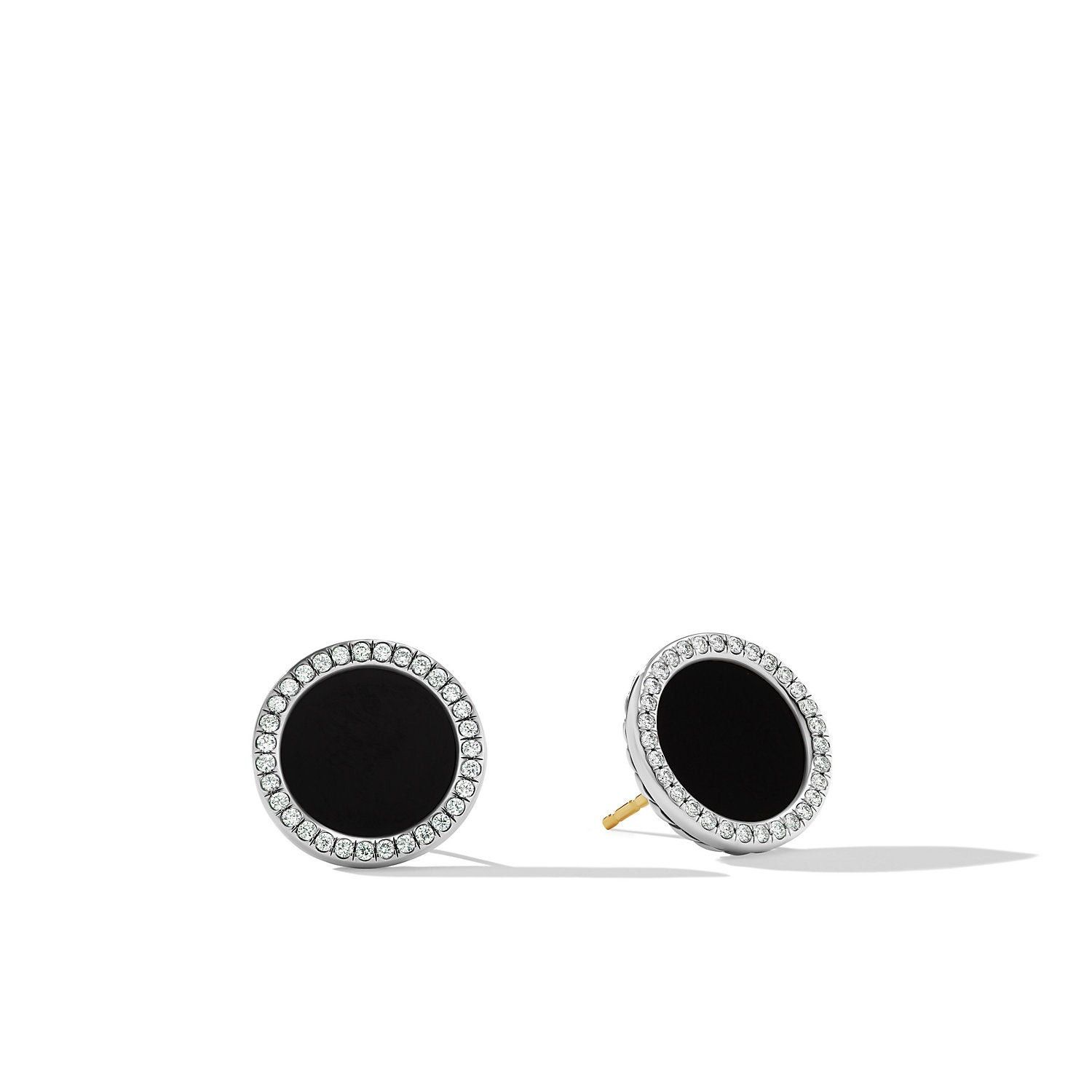 David Yurman o1w1db10525 E17010D Earrings in Silver with Onyx and Diamond Size ONE SIZE - 1 Thumbnail
