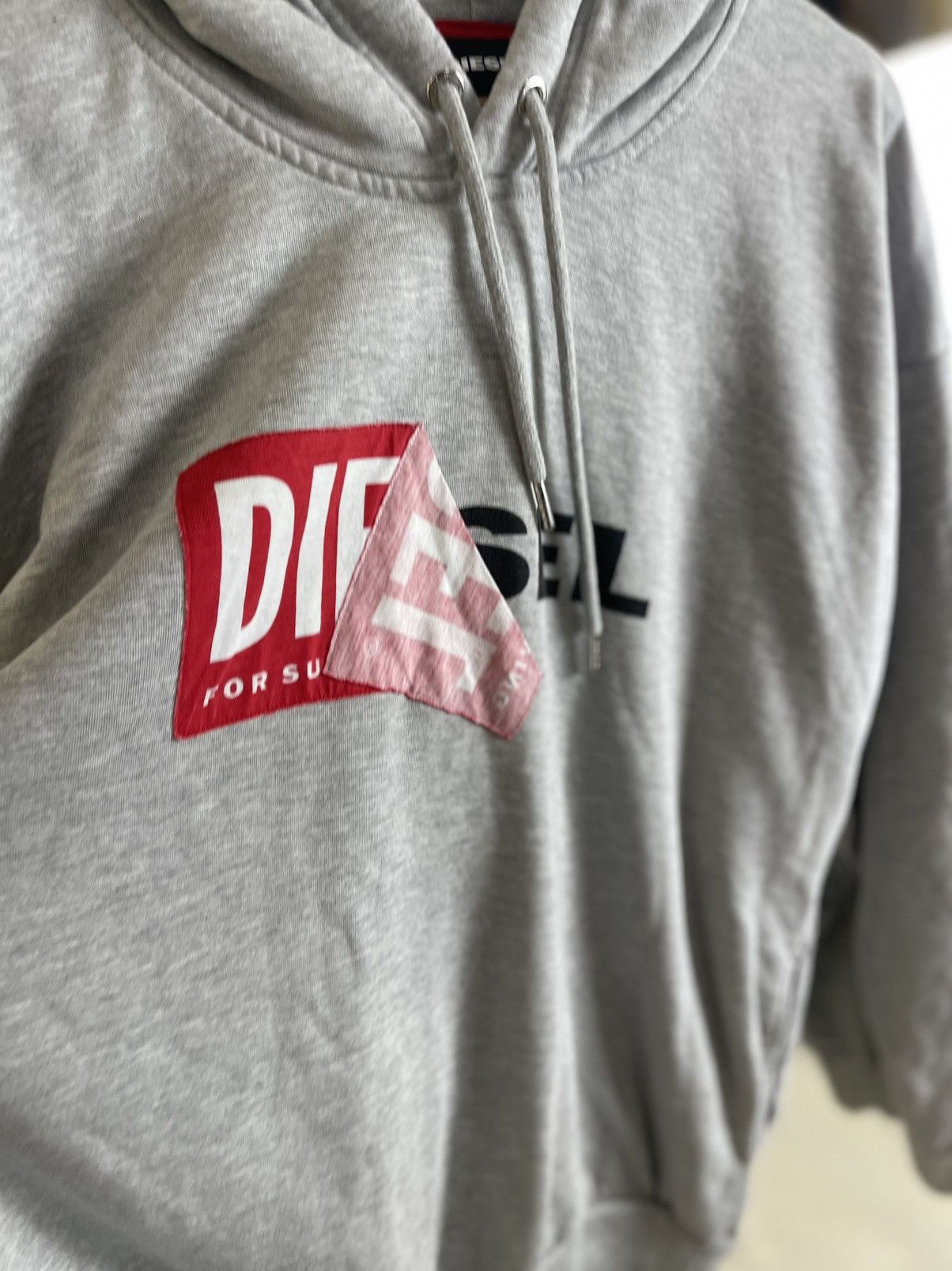Diesel Diesel Deconstructed Peel-Off Graphic Logo Fleece Hoodie Size US XL / EU 56 / 4 - 2 Thumbnail