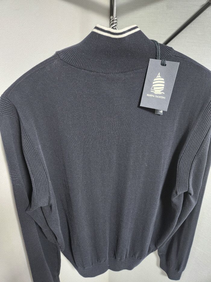 Other MARINA YACHTING BUTTON MOCK NECK SWEATER Size US L / EU 52-54 / 3 - 5 Thumbnail