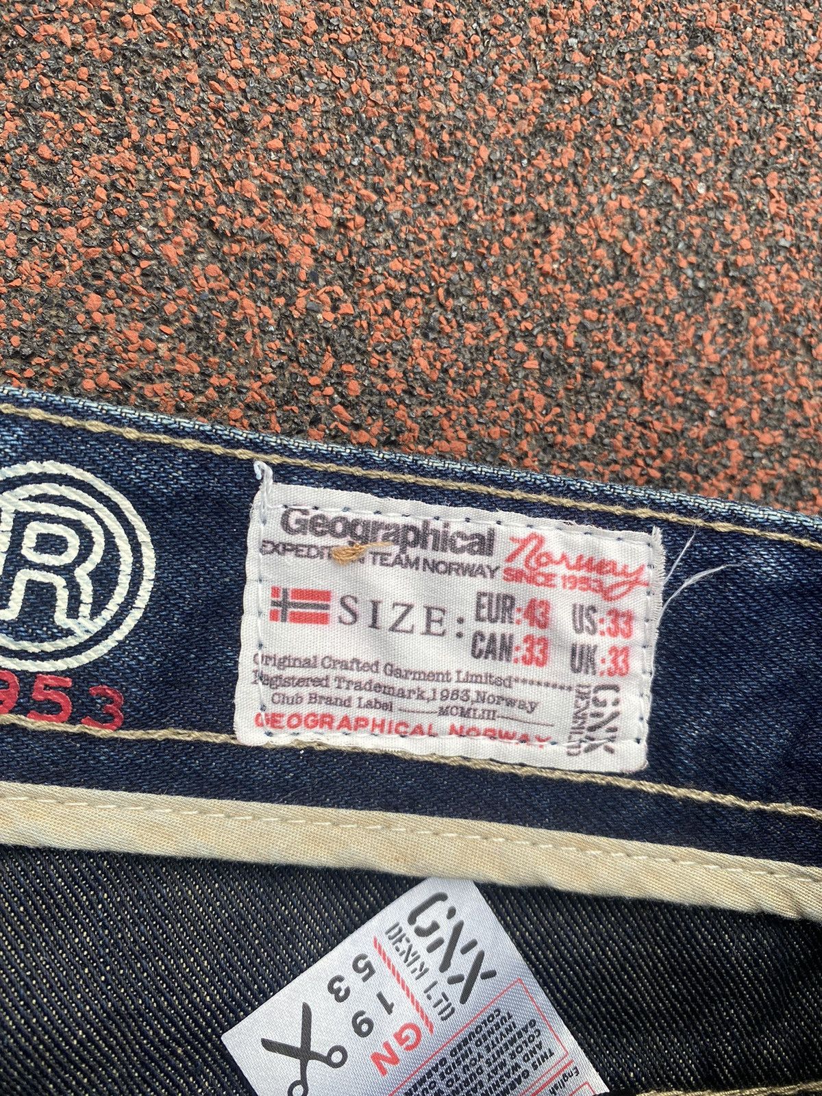 Japanese Brand Vintage Geographical Norway Labirinthe Jeans Blue Mens Size US 33 - 8 Thumbnail