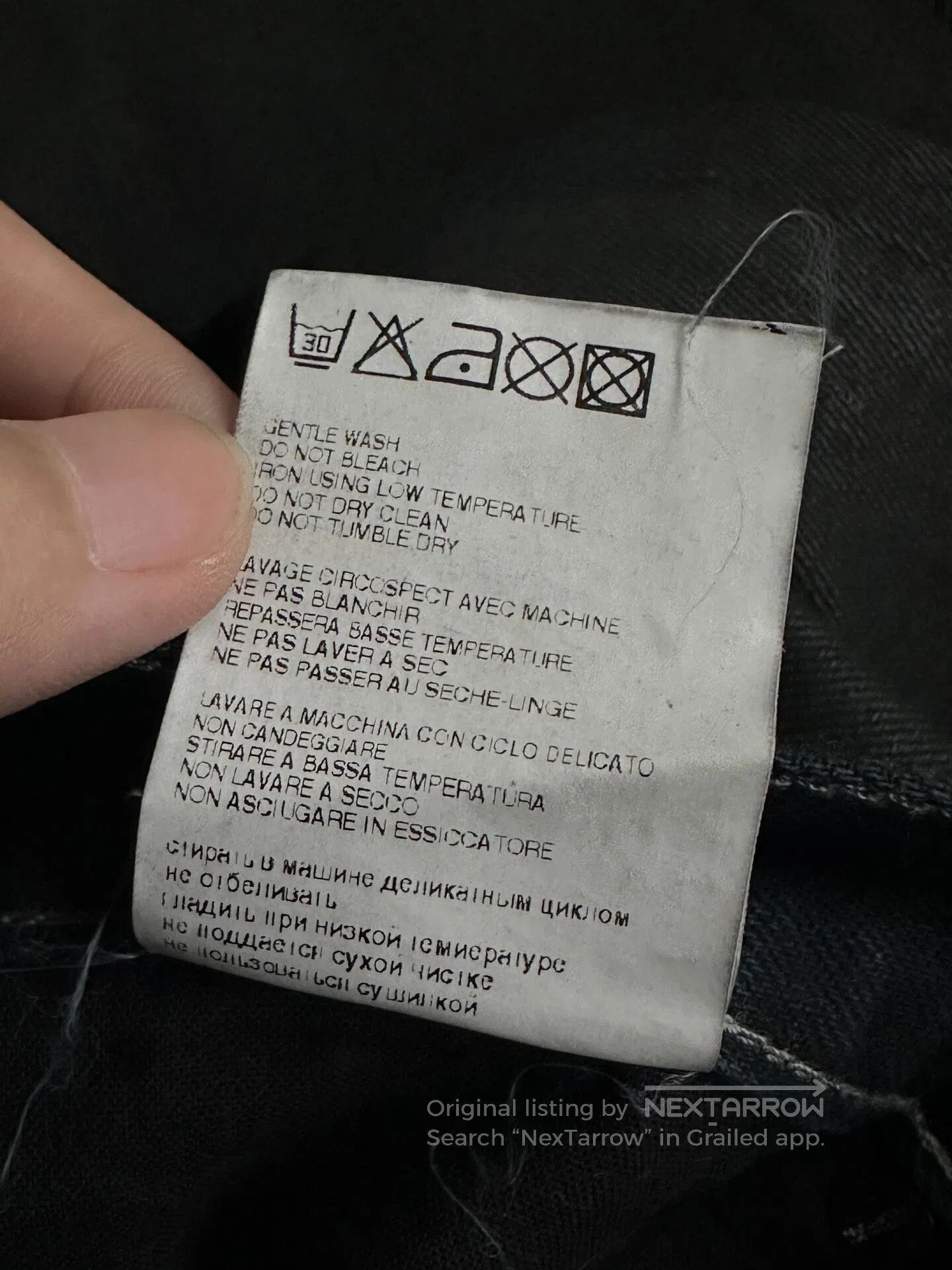 Dirk Bikkembergs DIRK BIKKEMBERGS Glue-coated denim jeans| Size US 30 / EU 46 - 5 Thumbnail